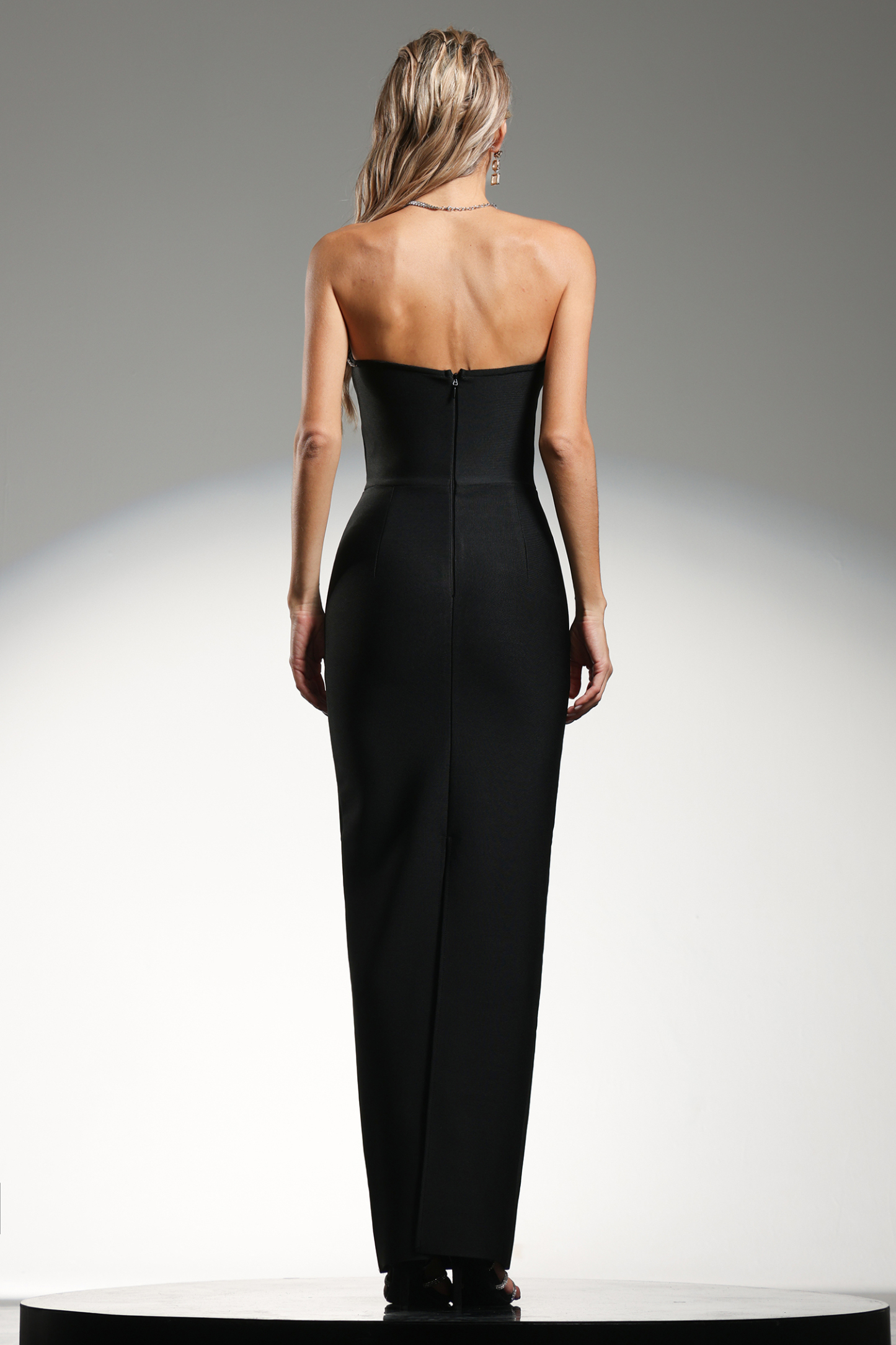 Nunna Diamond Strapless Dress