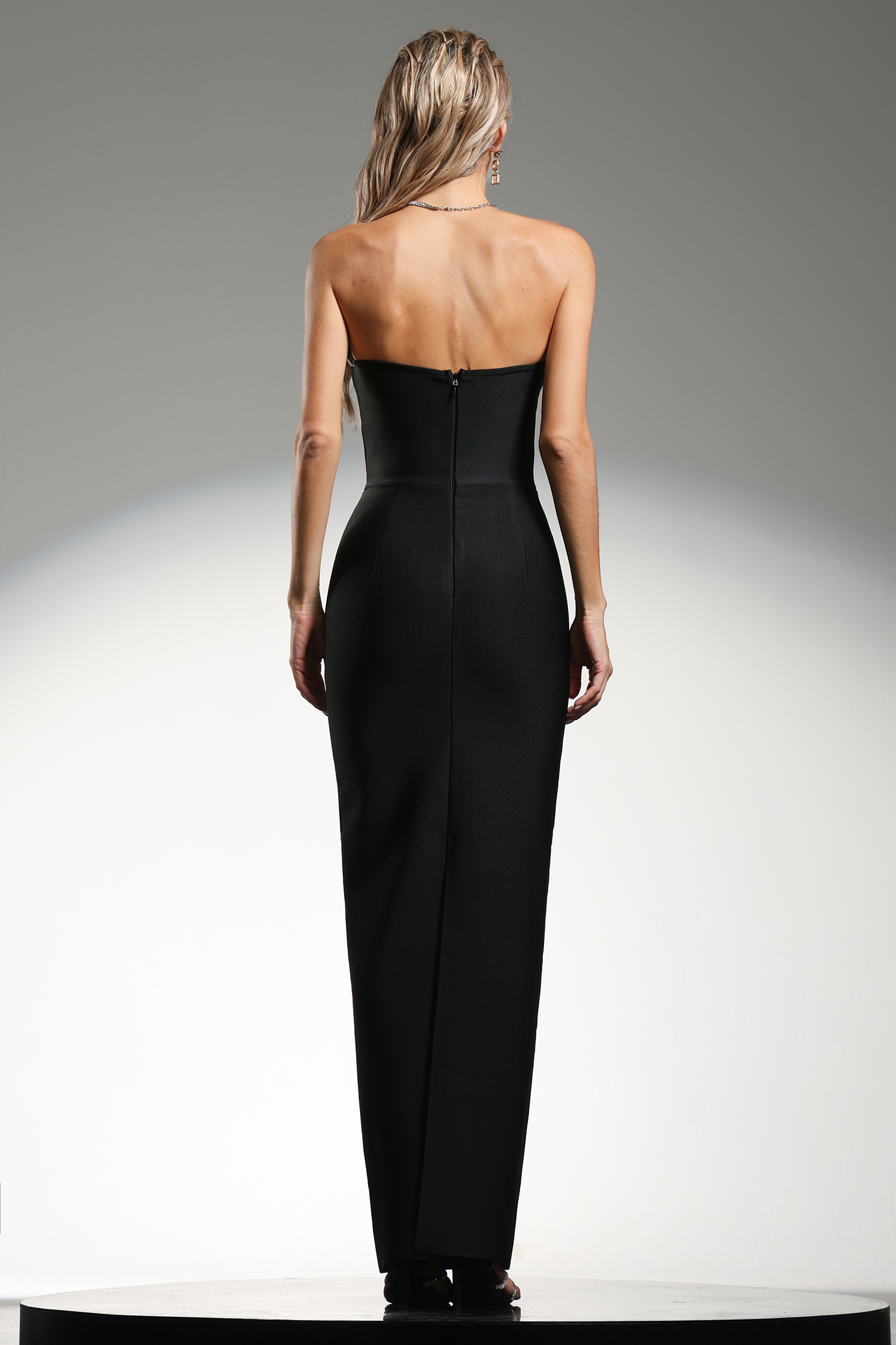 Nunna Diamond Strapless Dress