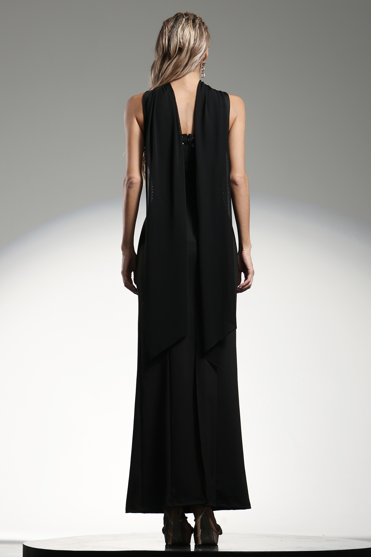 Nani Sleeveless Strap Ribbon Bandage Maxi Dress