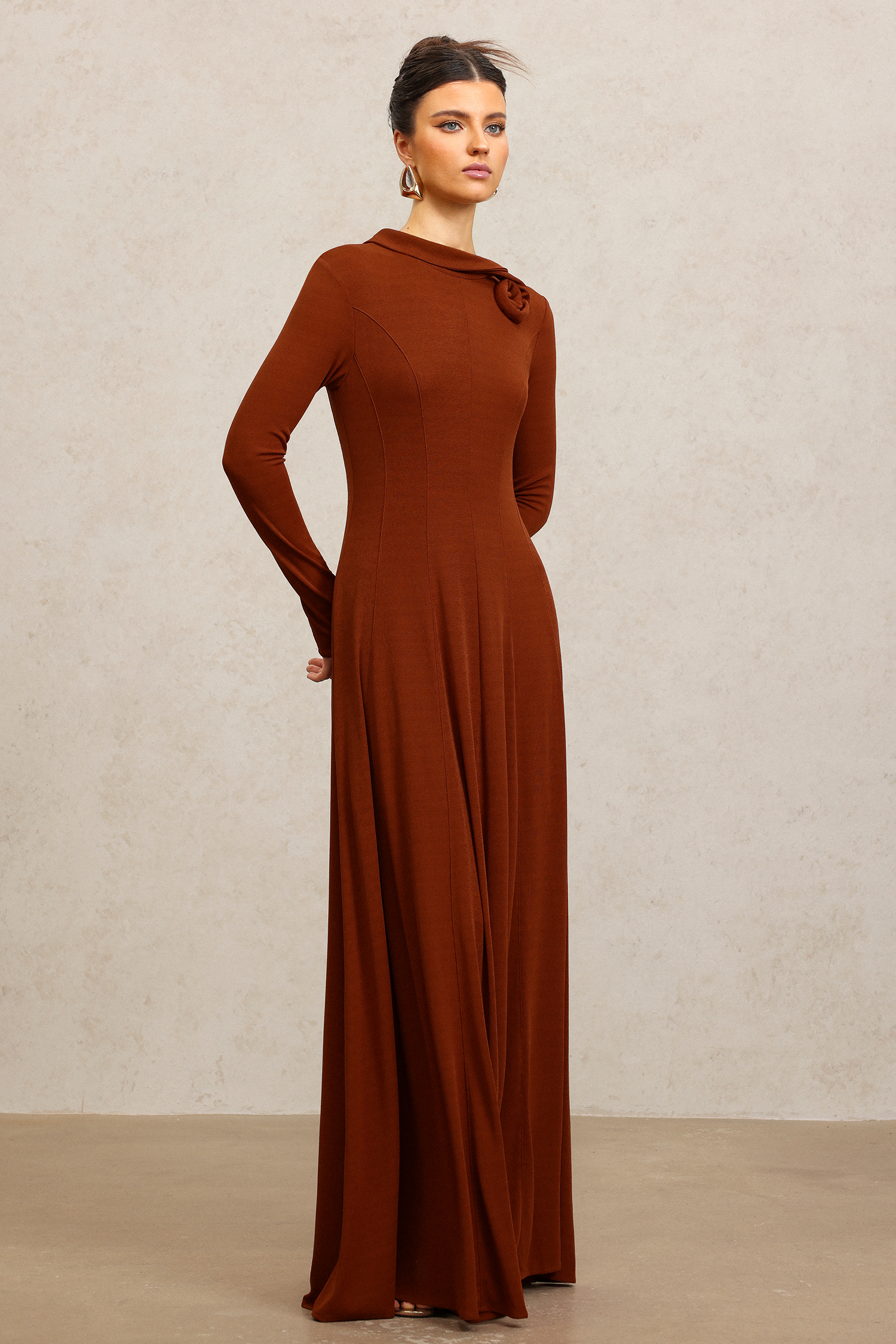 専用　2 Juny Long Sleeves Flower Maxi Dress – Bellabarnett