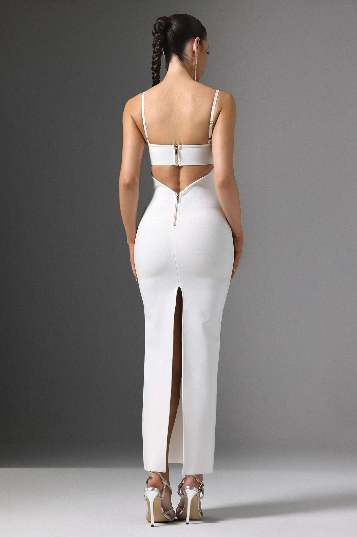 Edeline Cutout Beaded Bandage Cami Maxi Dress