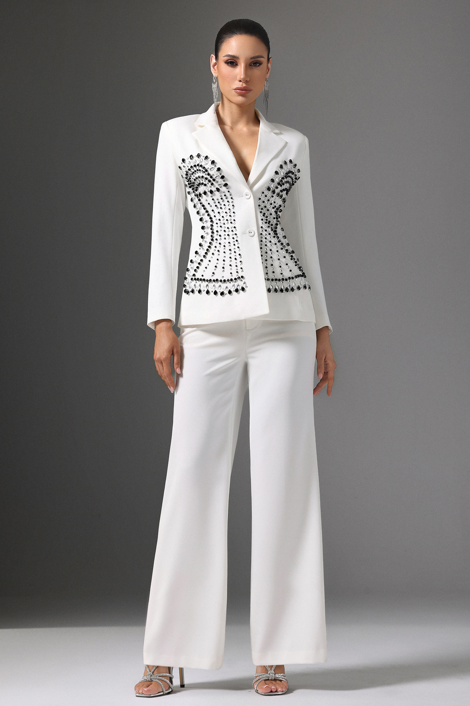 Jayne Symmetrical Beaded Suit