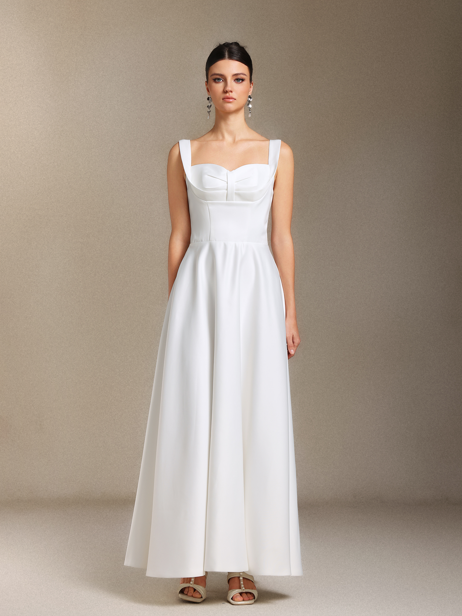 Fakula Fang Ling  Three-dimensional cutting Midi length evening dress