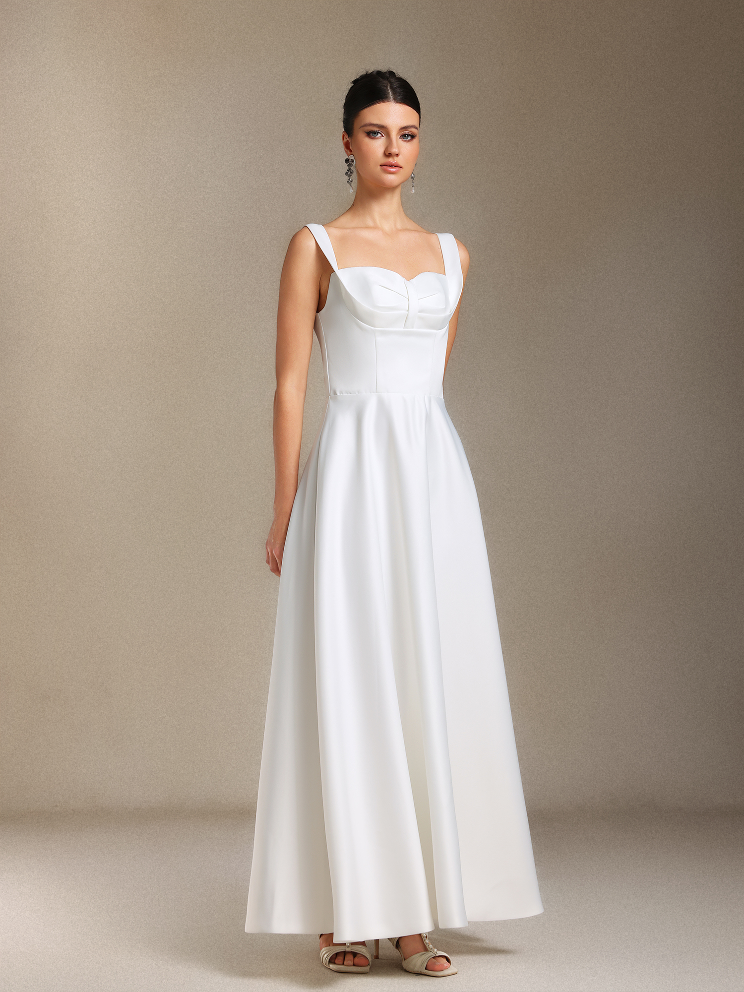 Fakula Fang Ling  Three-dimensional cutting Midi length evening dress