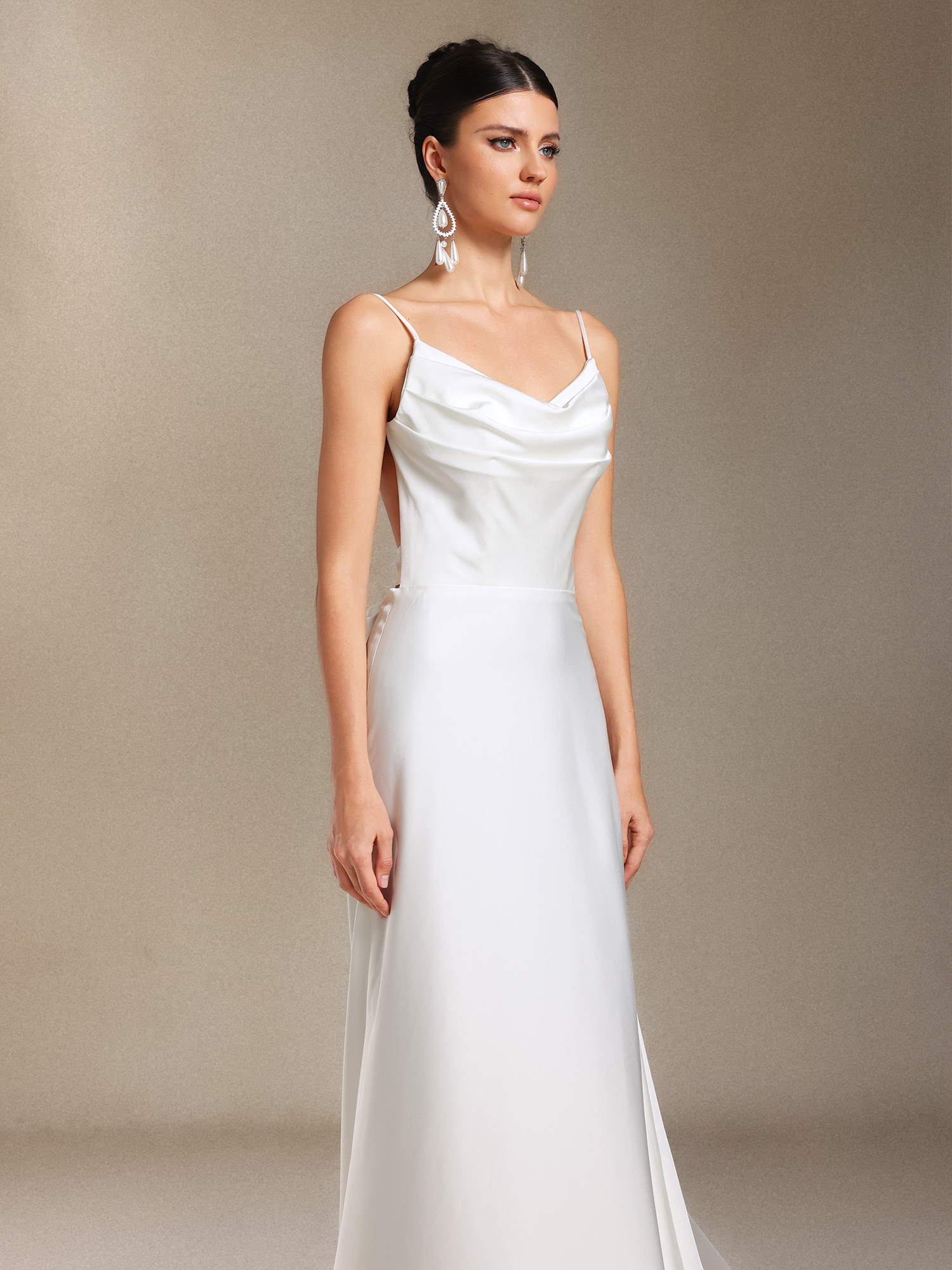 Jolie Sling Backless Trailing maxi wedding dress