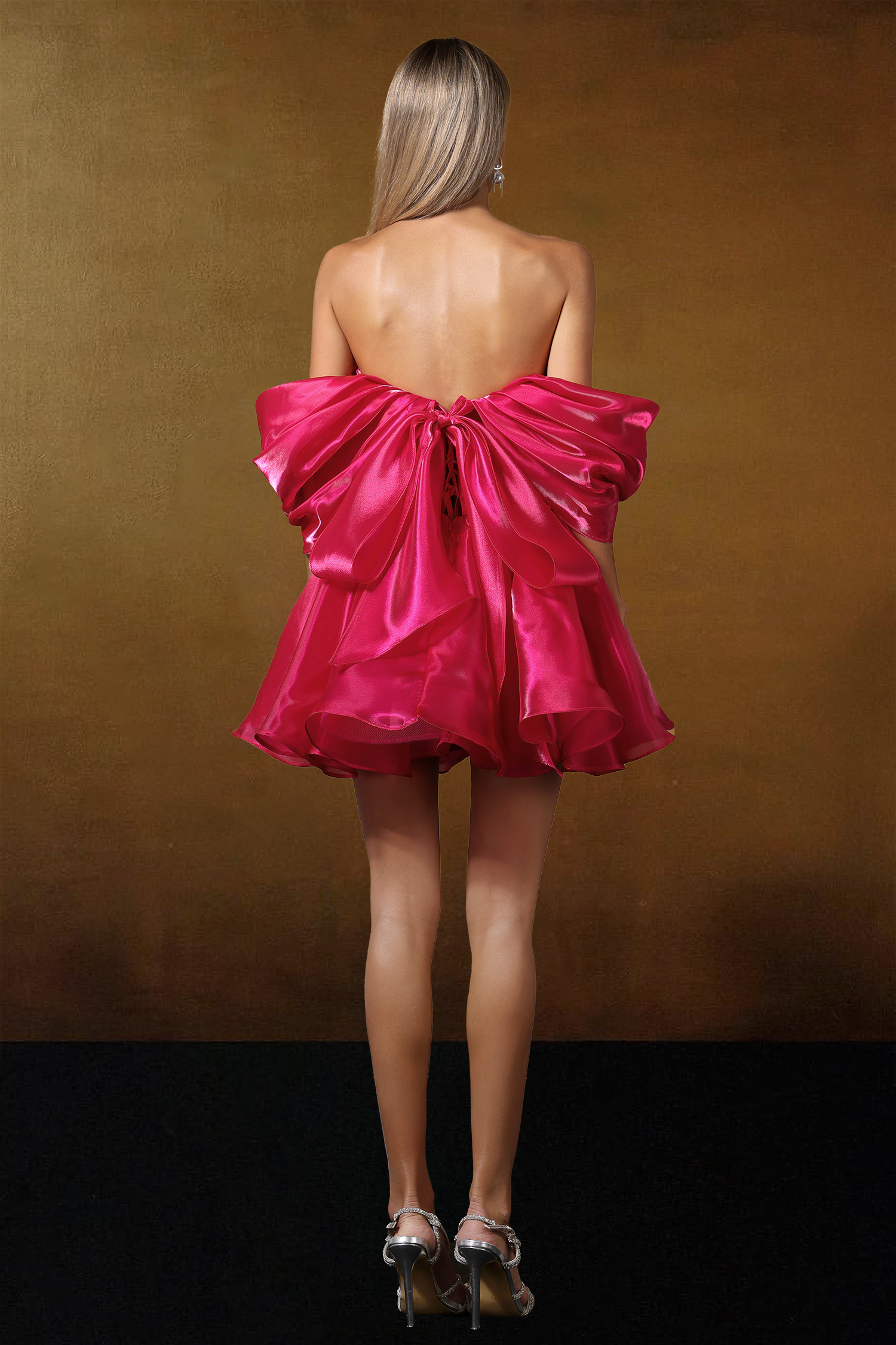 Tiana Off Shoulder Flounce Mini Dress