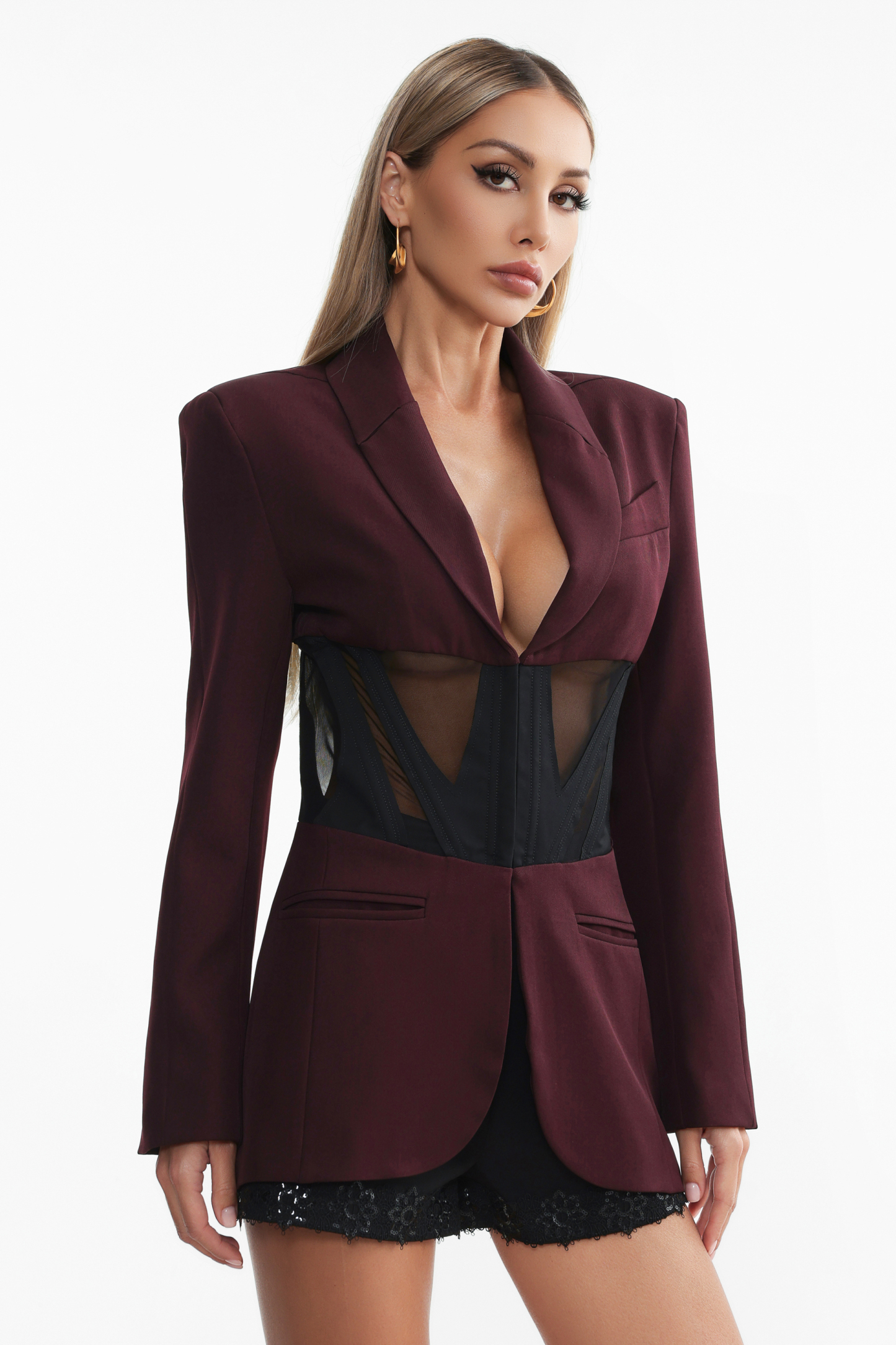 Janka Long Sleeve Corset Blazer
