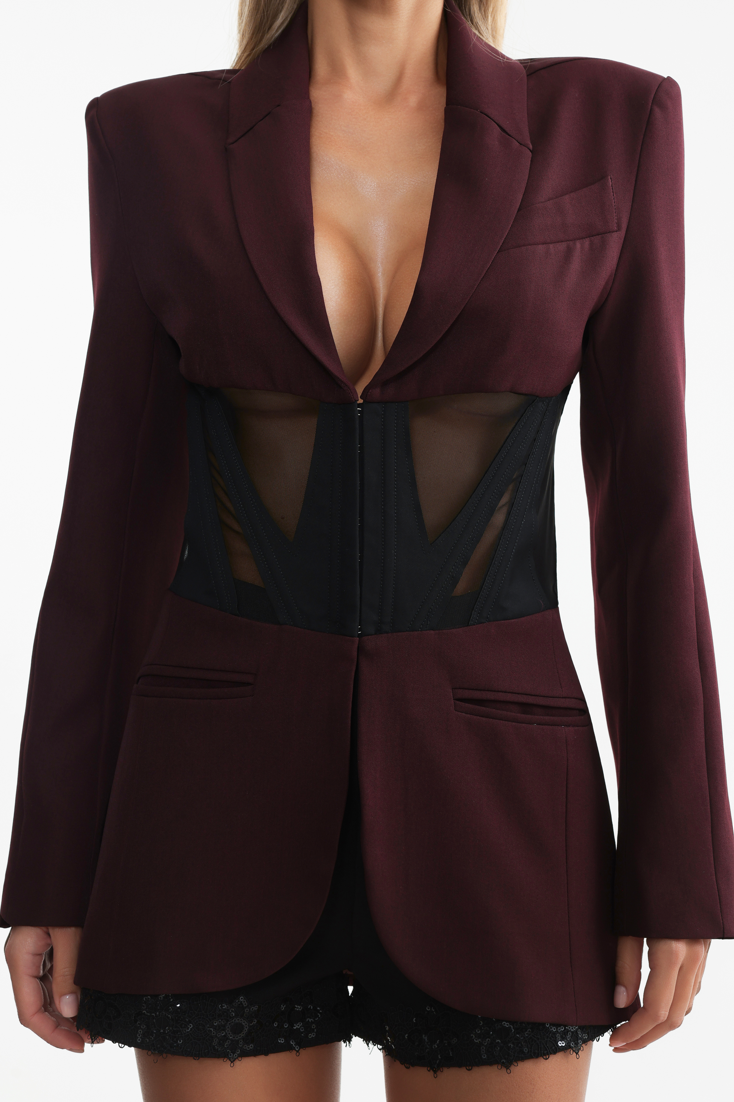 Janka Long Sleeve Corset Blazer