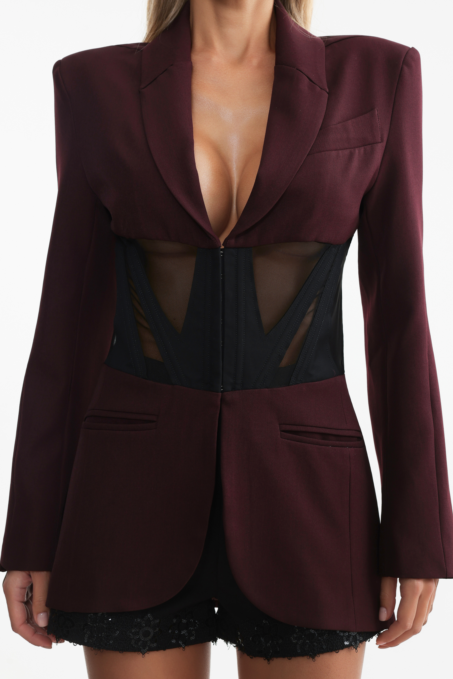 Janka Long Sleeve Corset Blazer