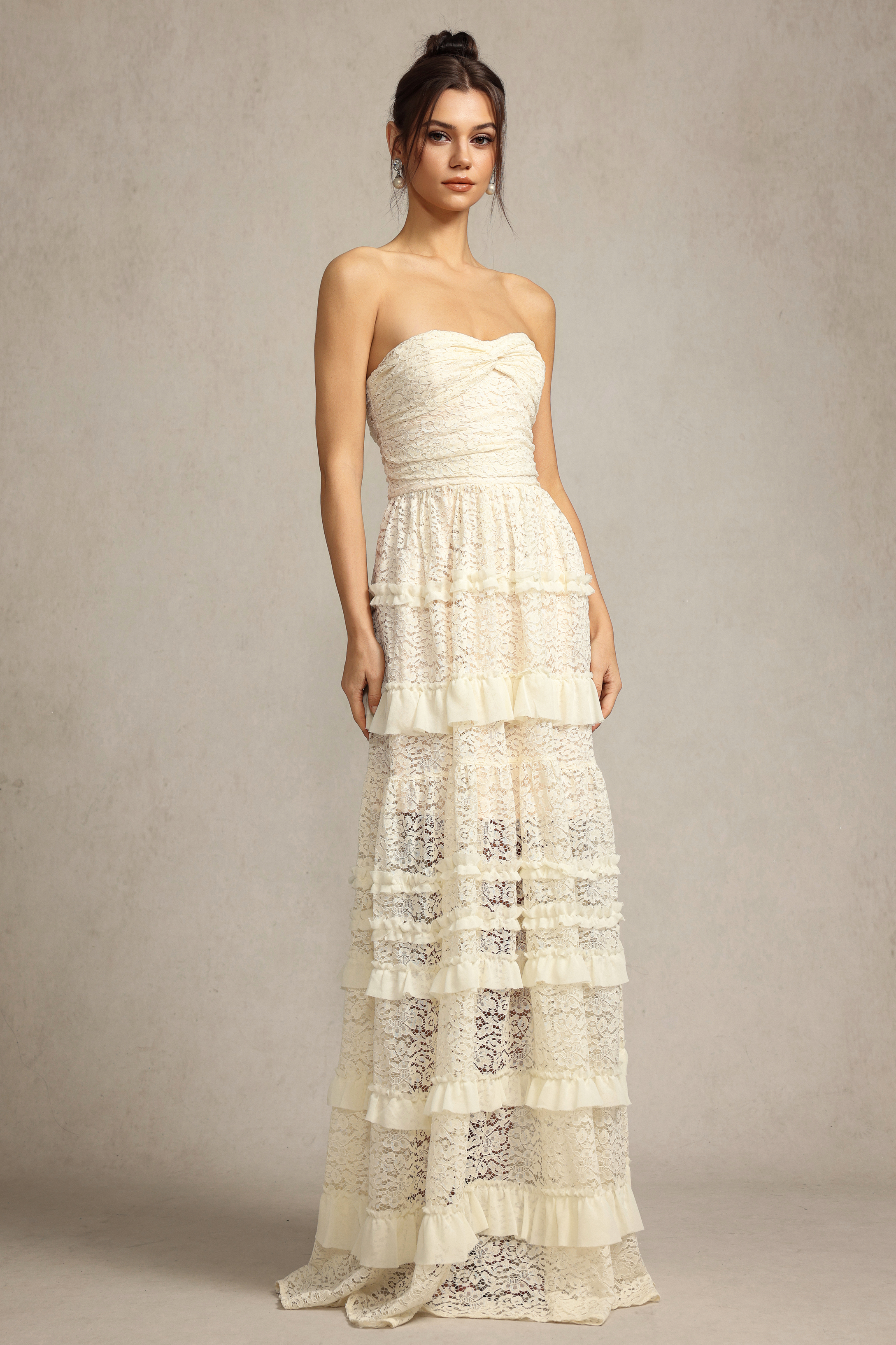 Edwina SleevelessFolds Maxi Dress