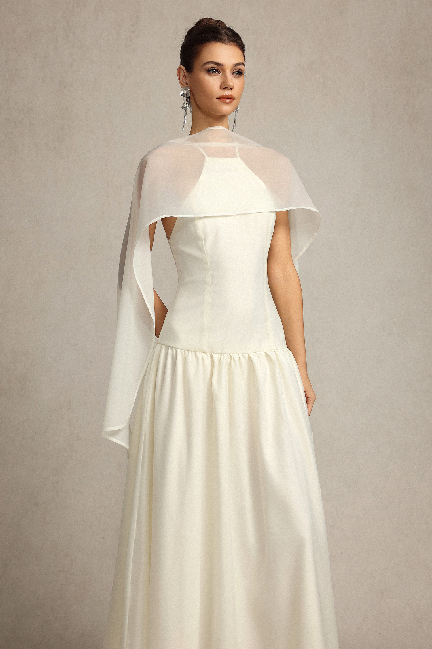 Omega Sleeveless Streamer Maxi Dress