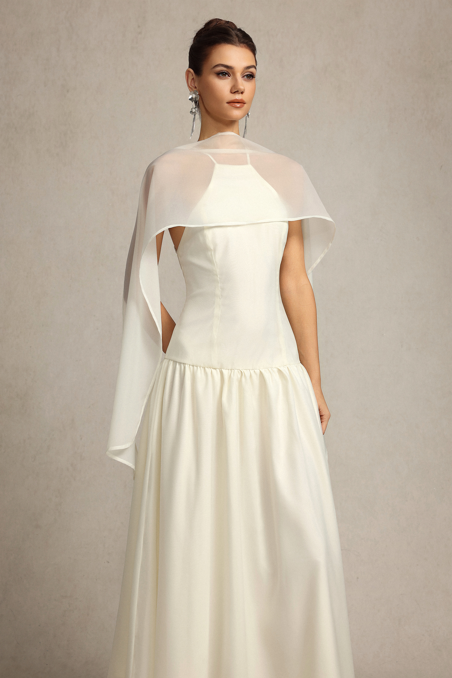 Omega Sleeveless Streamer Maxi Dress