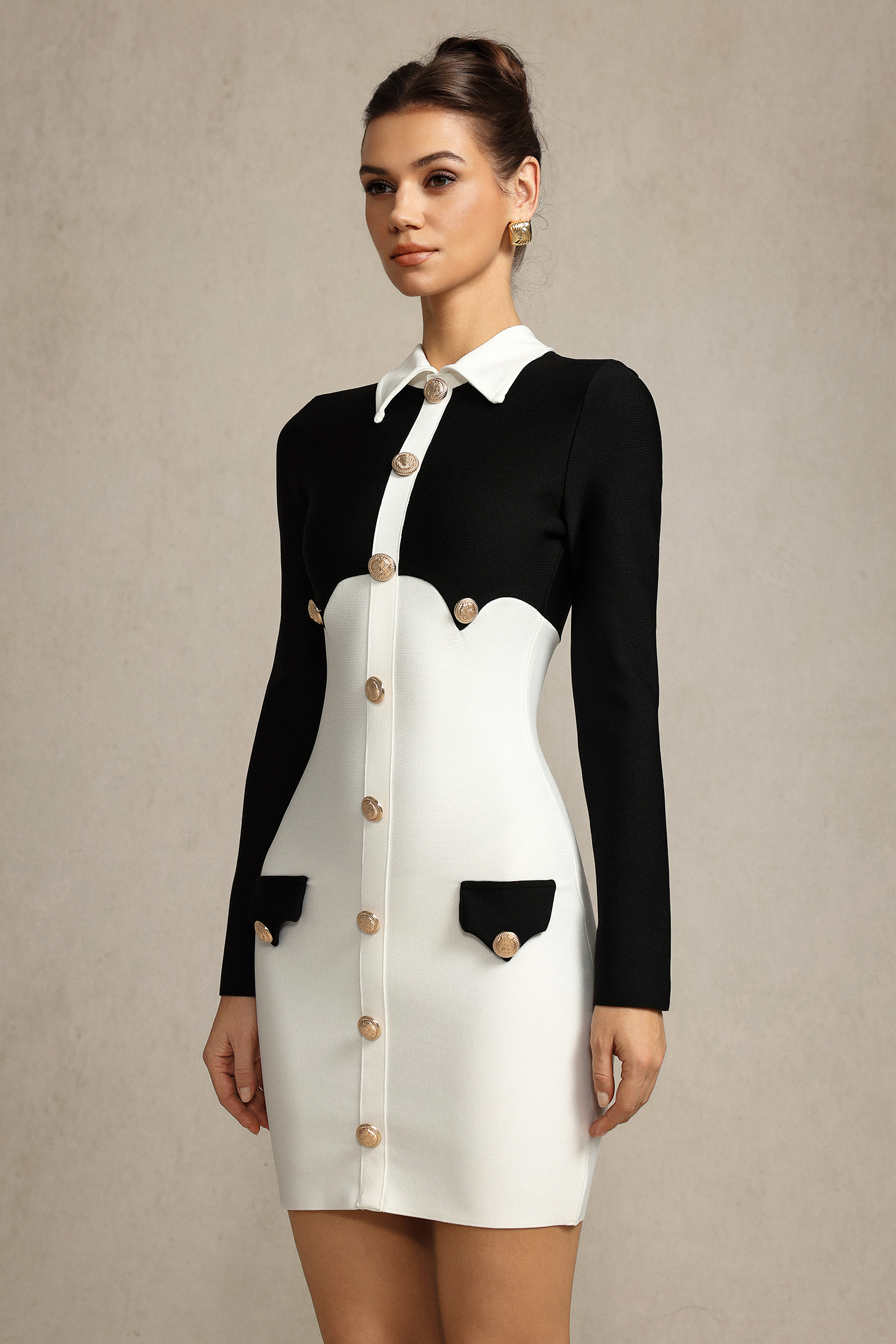 Viera Long Sleeves Mini Dress