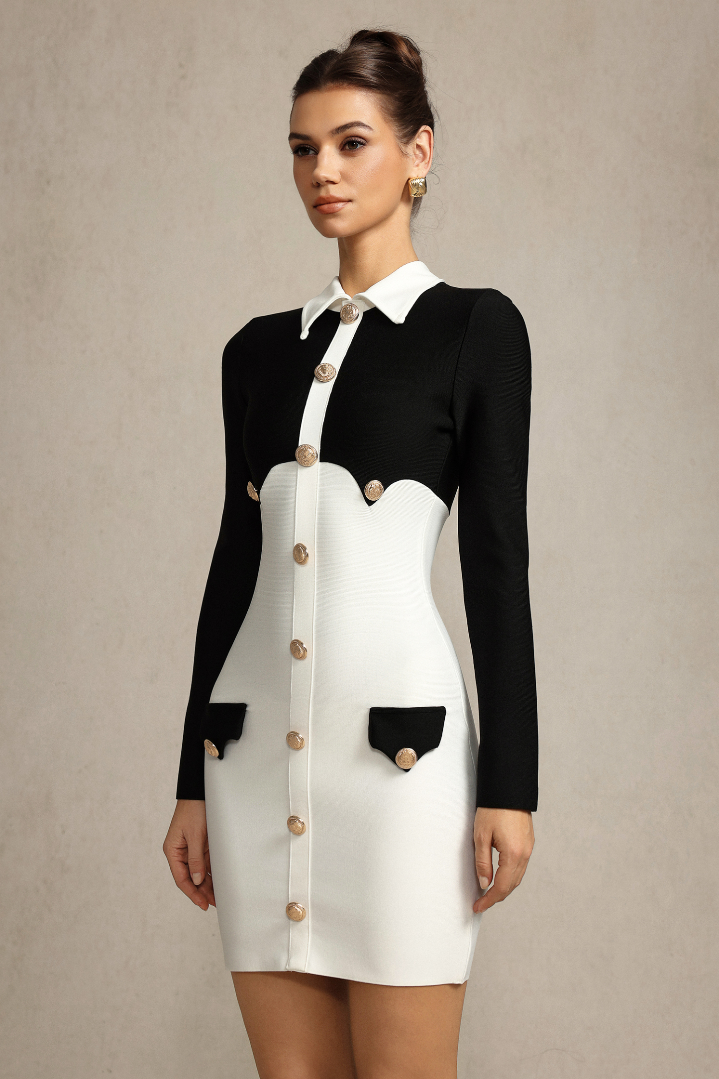 Viera Long Sleeves Mini Dress