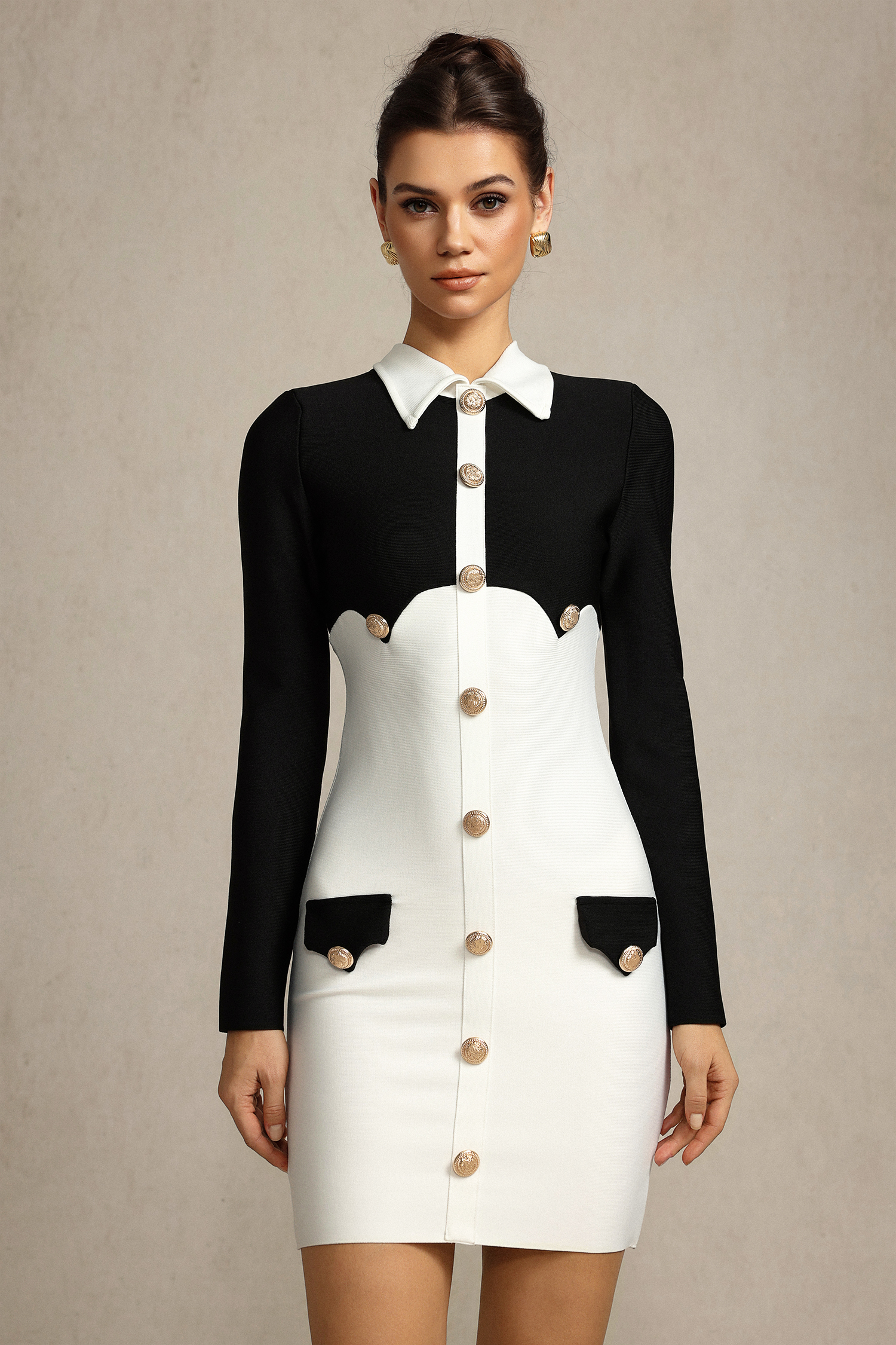 Viera Long Sleeves Mini Dress