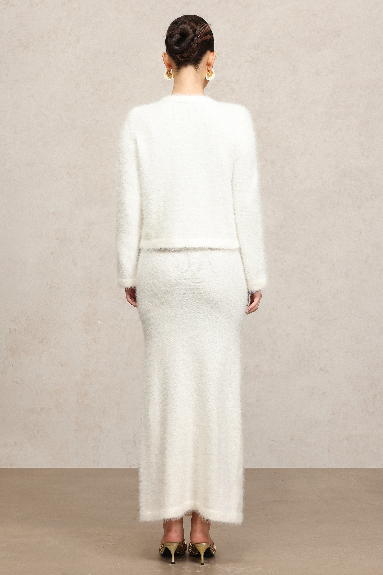 Kimmi Long Sleeves Top And Skirt Two-Piece Set