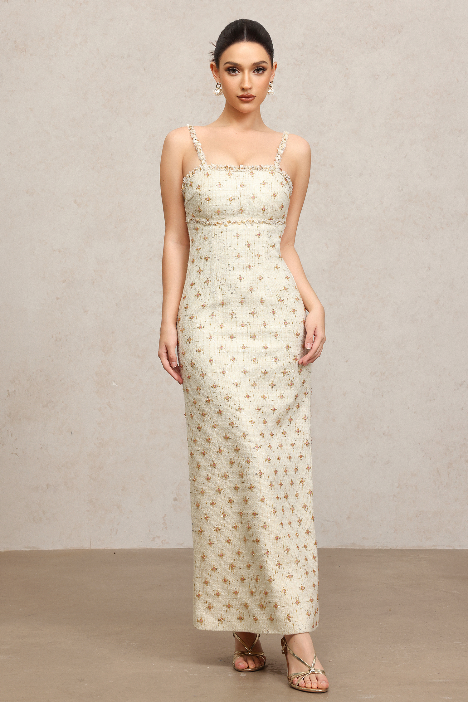 Ogaka Halter Sequin Maxi Dress