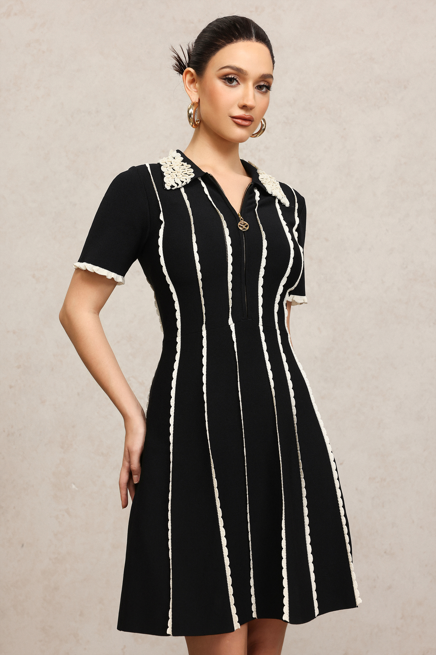 Porsha Short Sleeves Mini Dress