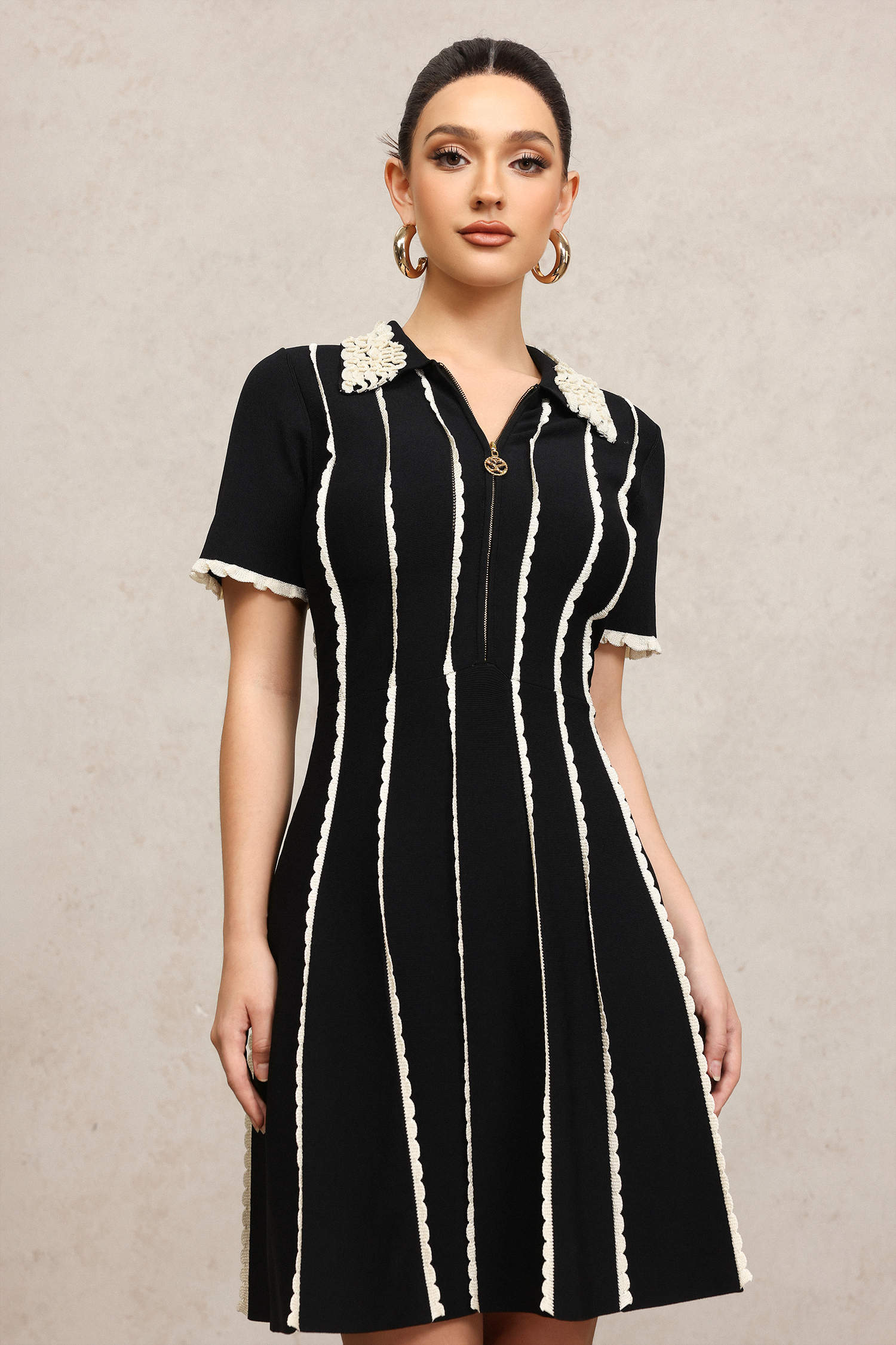 Porsha Short Sleeves Mini Dress