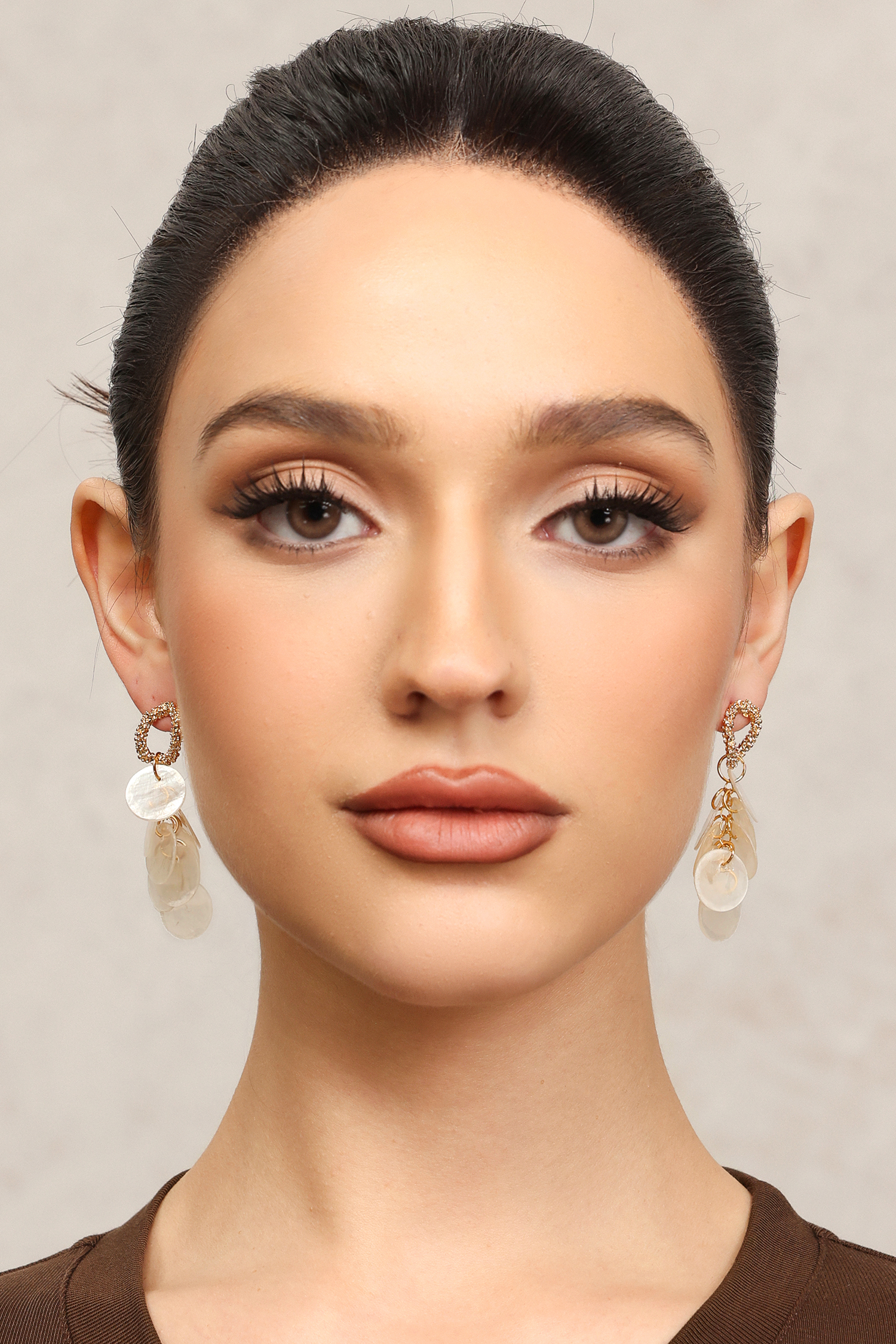 Gaia Wafer Tassels Earrings