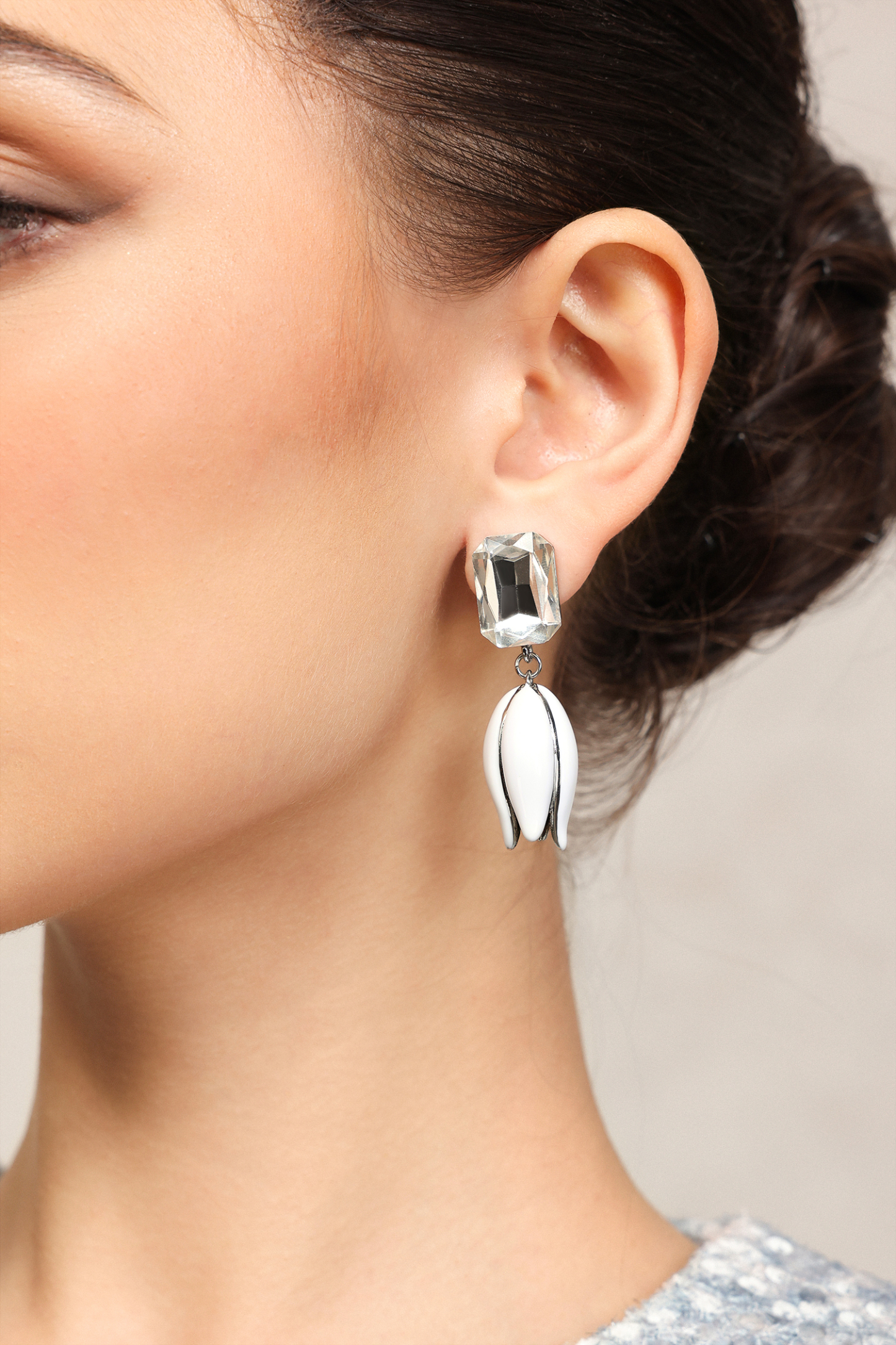 Yogi Diamond Flower Earrings