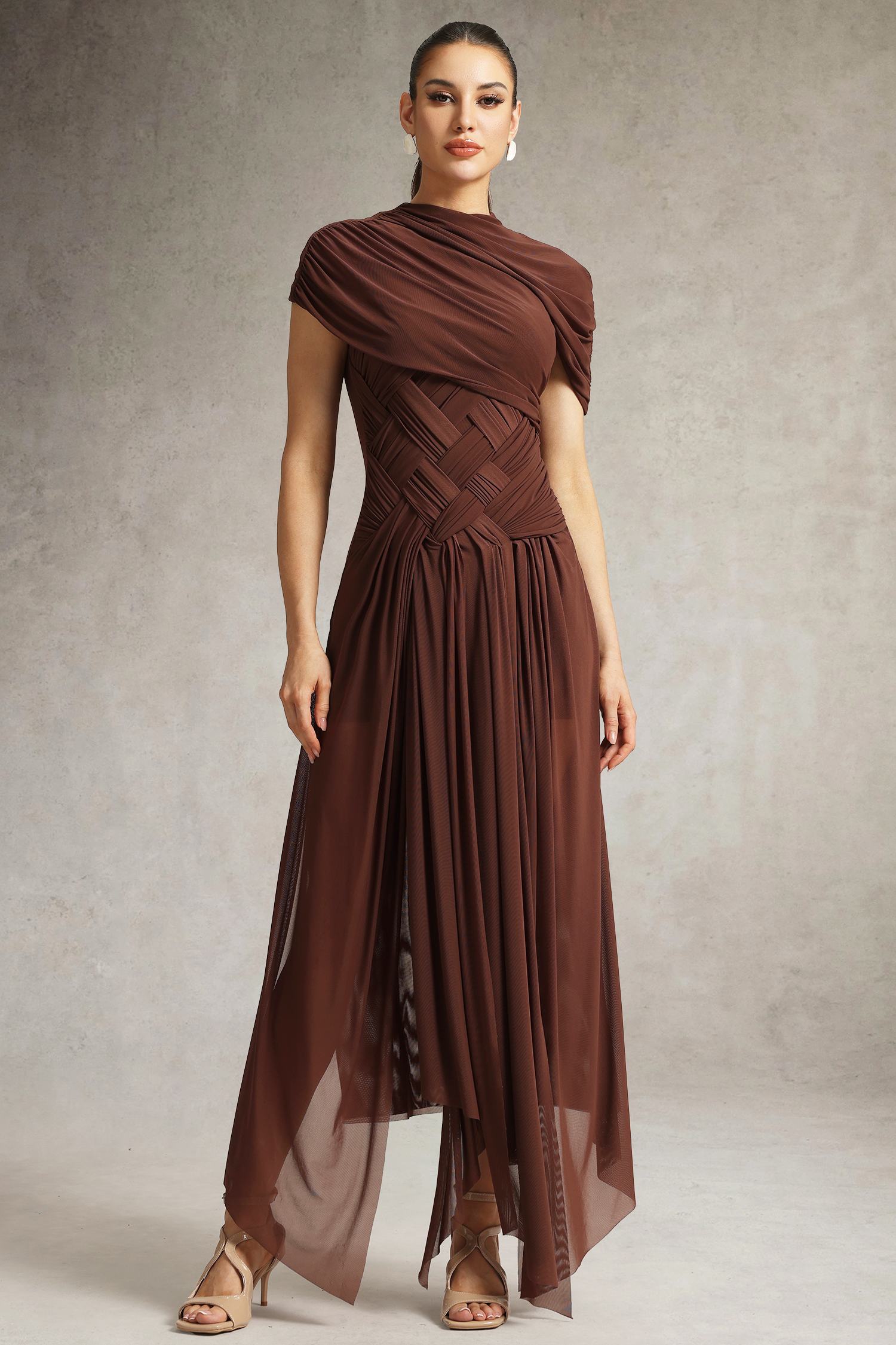 Hayden Braided Tulle Maxi Dress – Bellabarnett