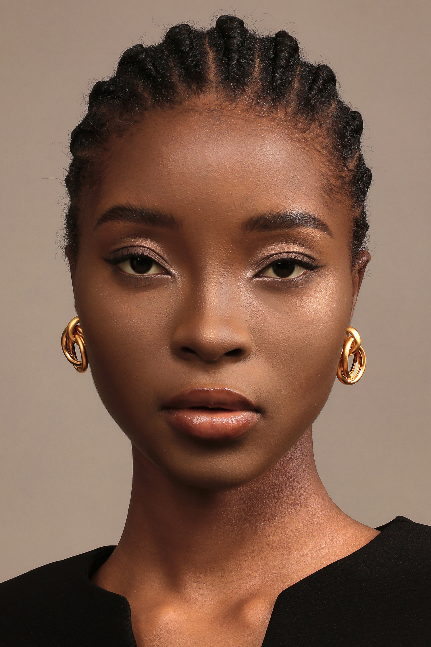 Terila Metal Circle Earrings