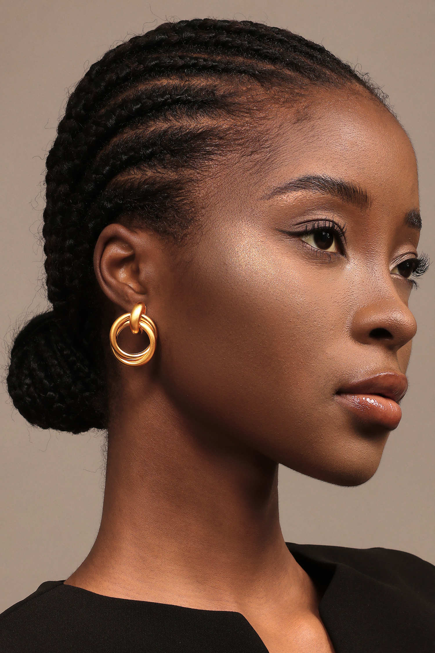 Terila Metal Circle Earrings