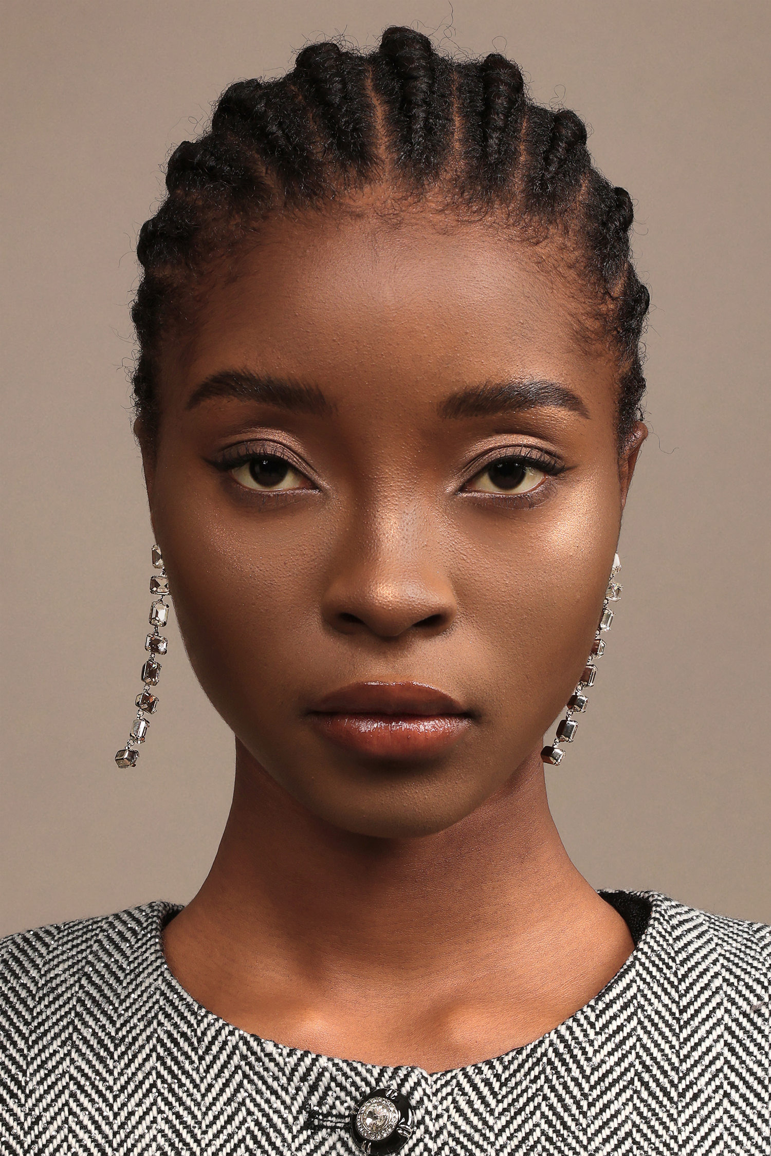 Eleganza Oval  Geometry Earrings