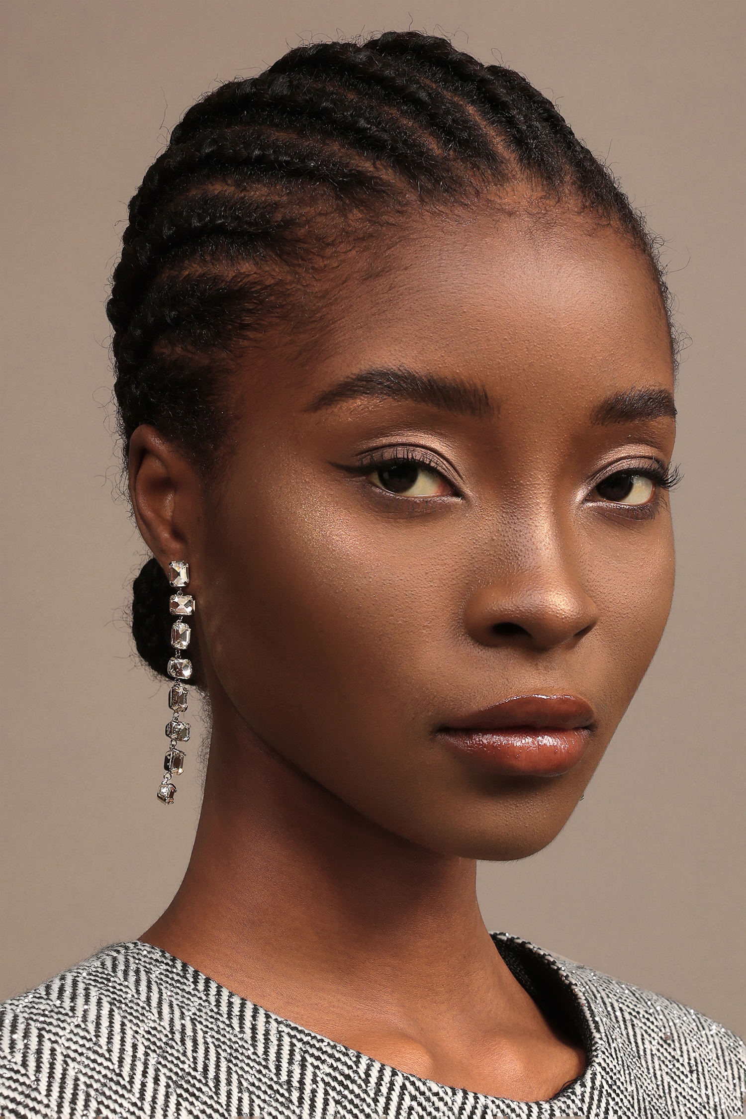 Eleganza Oval  Geometry Earrings