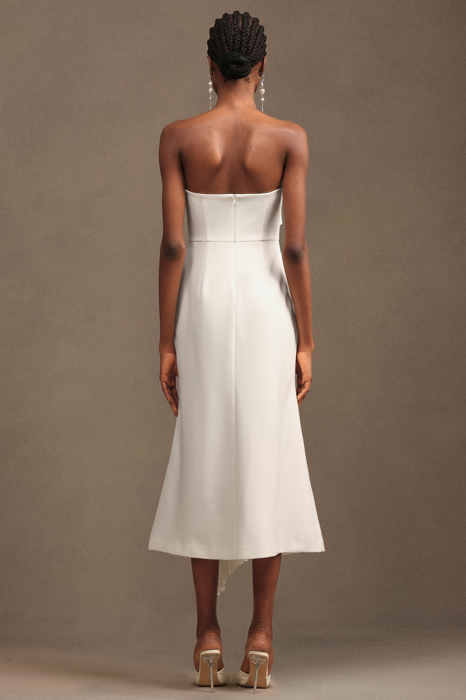 Trese Sleevess Fold Maxi Dress