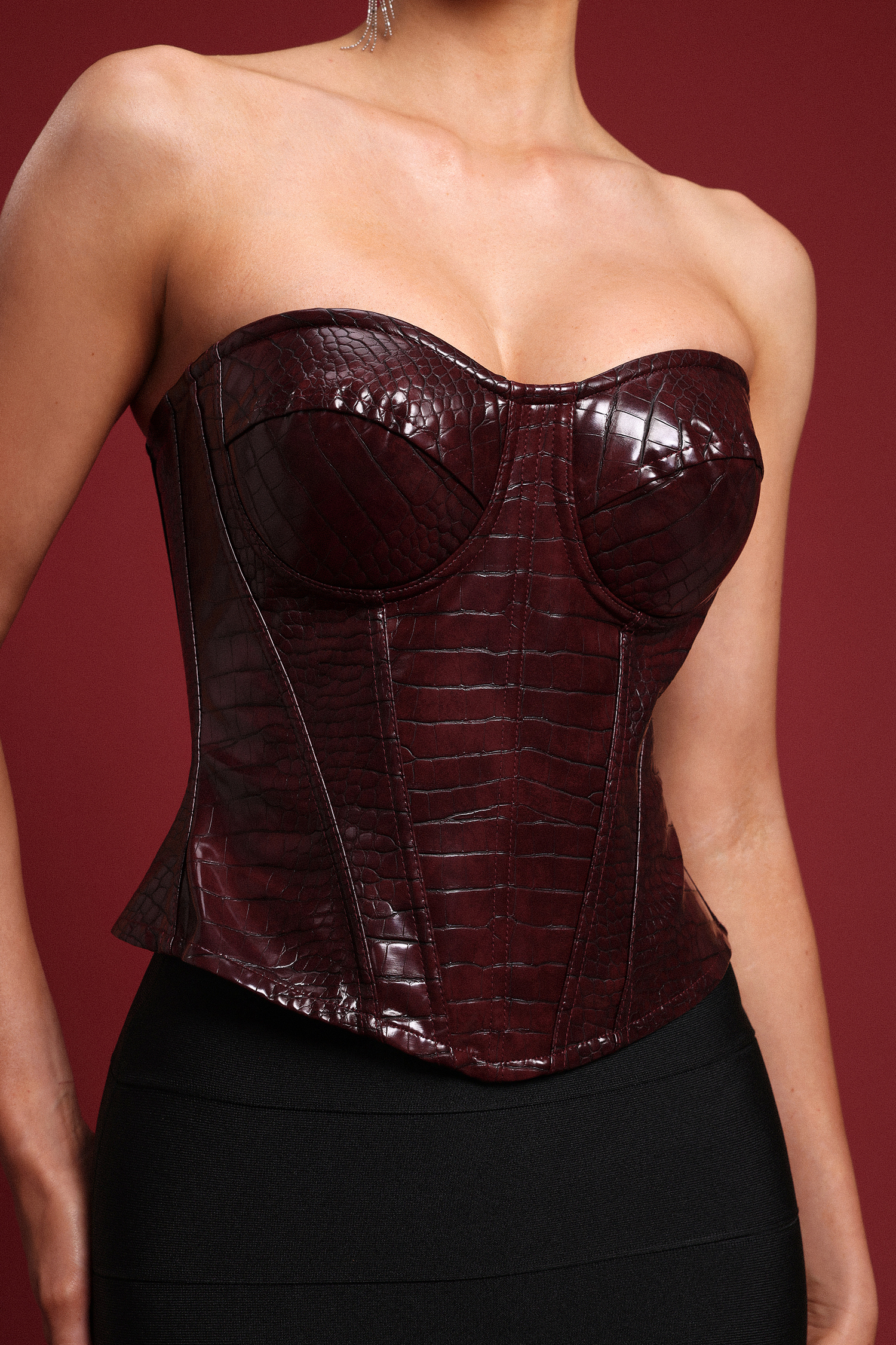 Selly Sexy Slimming Faux Leather Corset