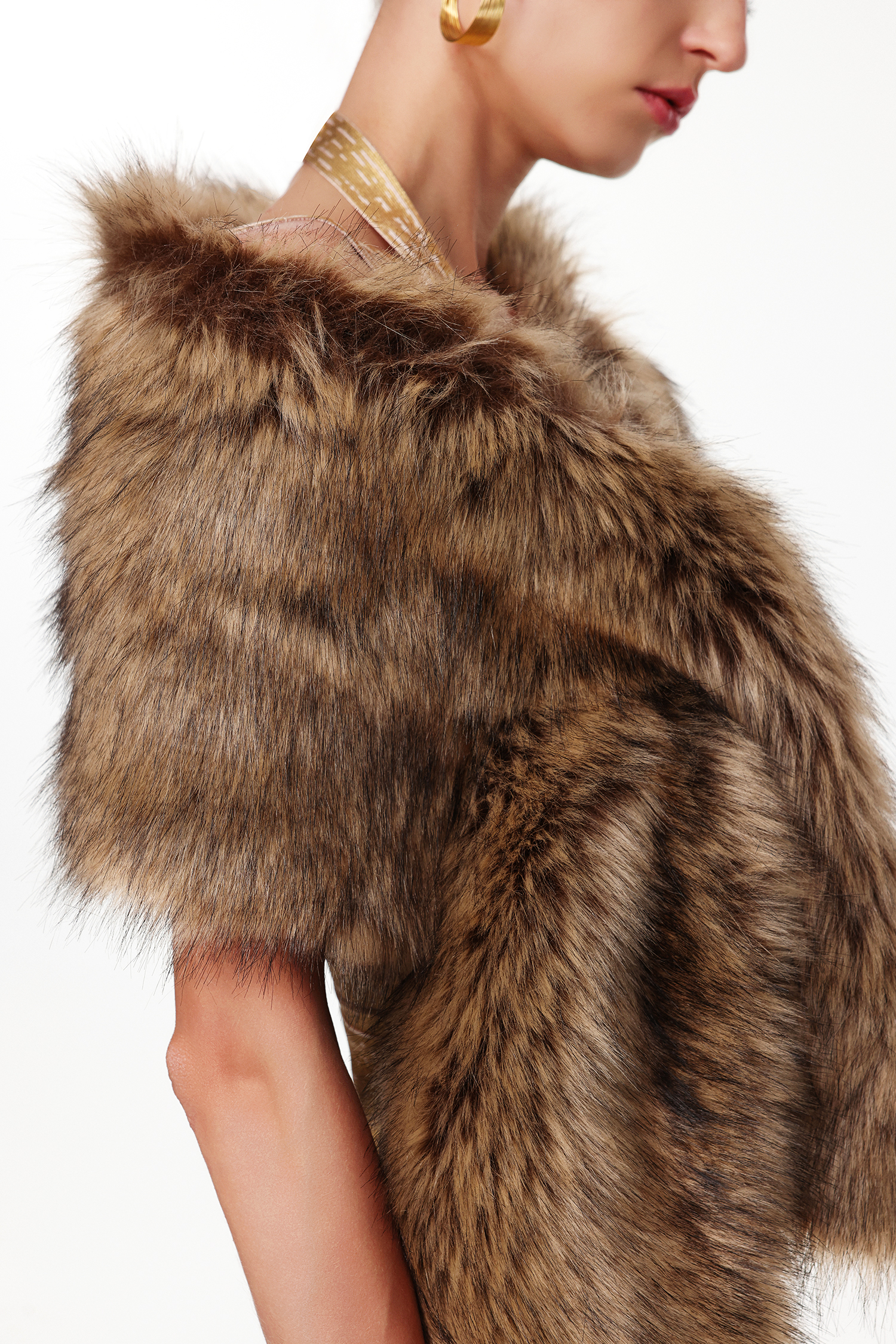 Kaxani Faux Fur Shawl