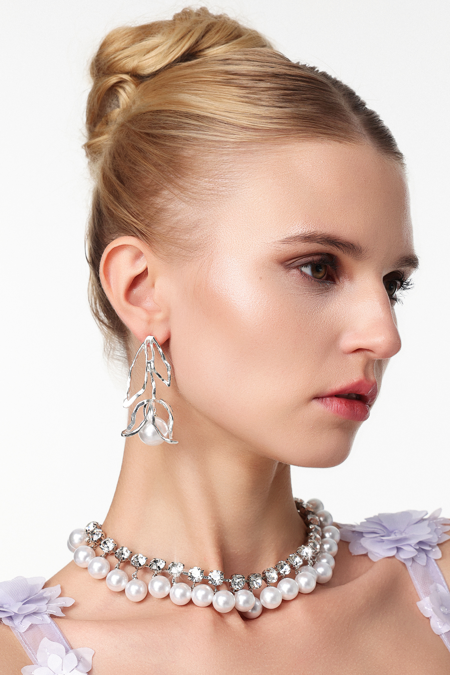 Kerlin Flower Metal Earrings