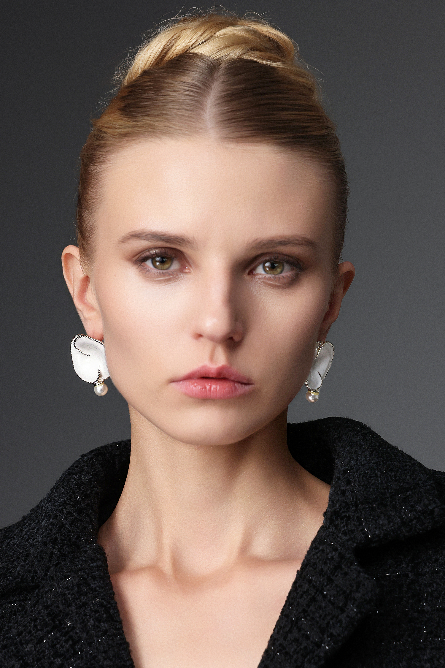 Jane Geometry Pearl Earrings