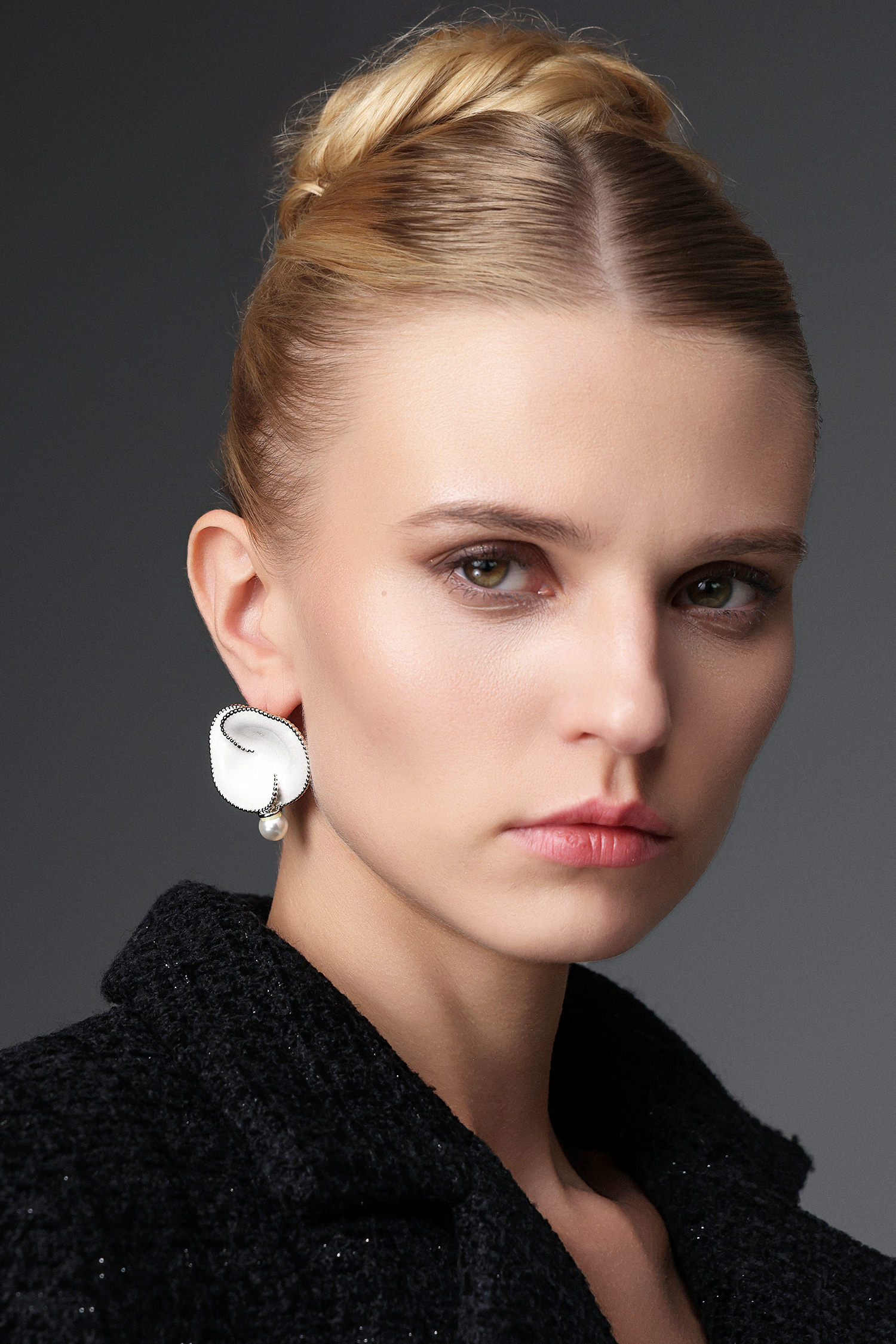 Jane Geometry Pearl Earrings