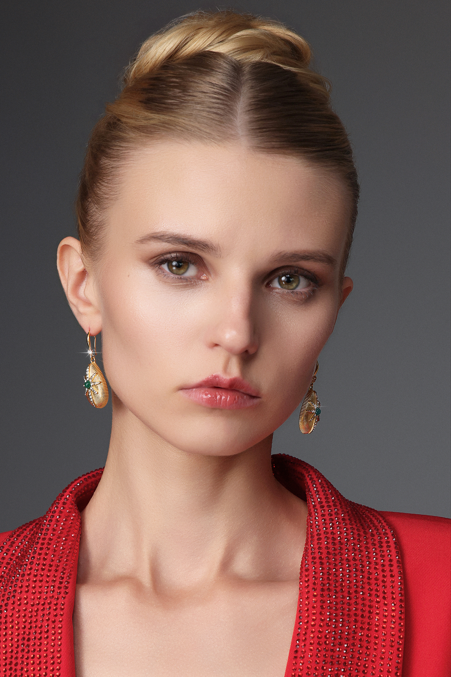 Samala Diamond Droplet Metal Earrings