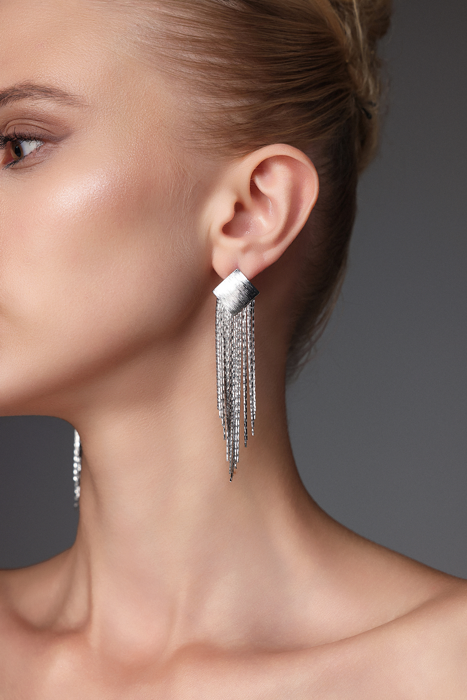 Volary Square Tassels Earrings