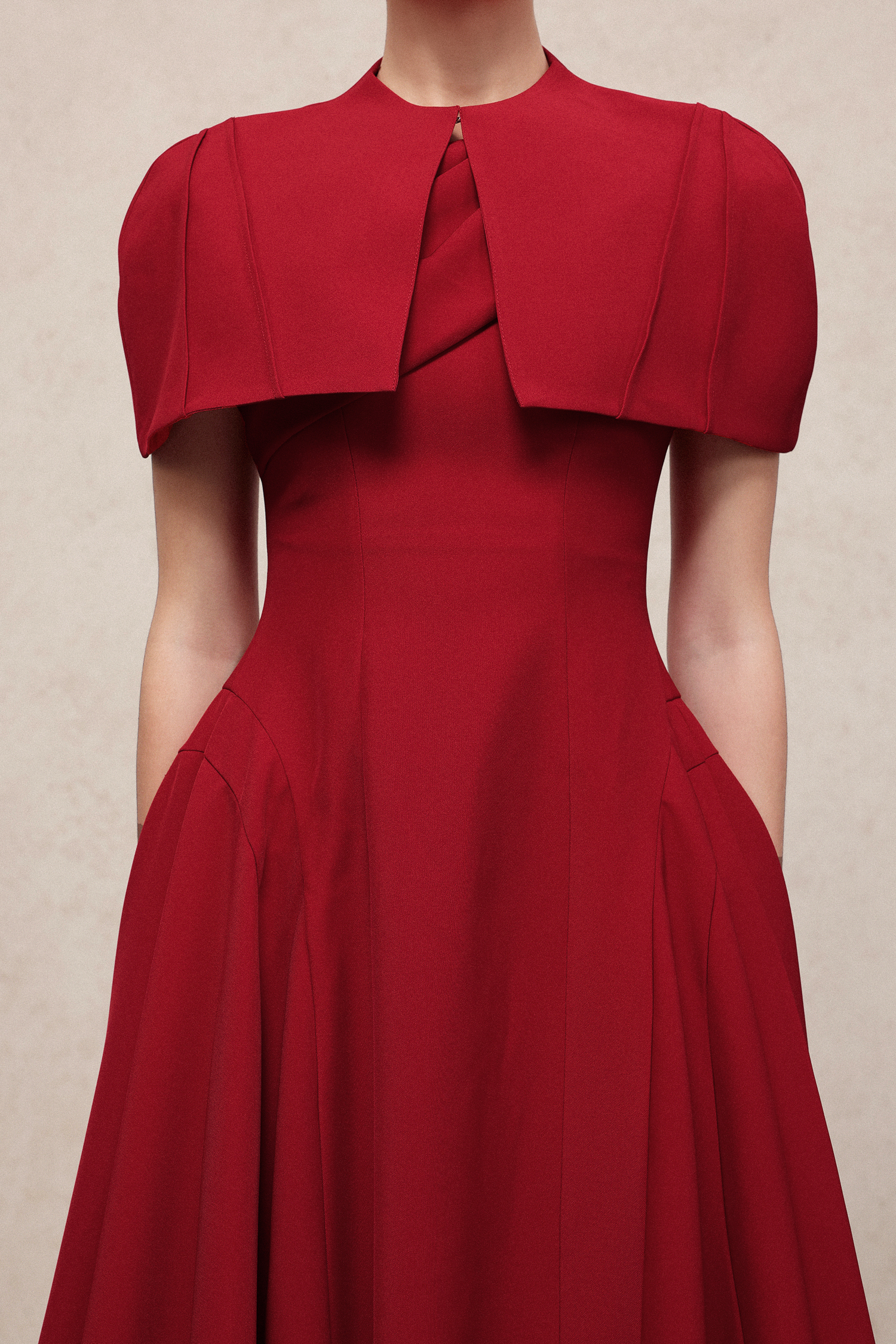 Lennon Classic Tailored Sleeveless Woven Maxi Dress And Cape Two-Piece Set