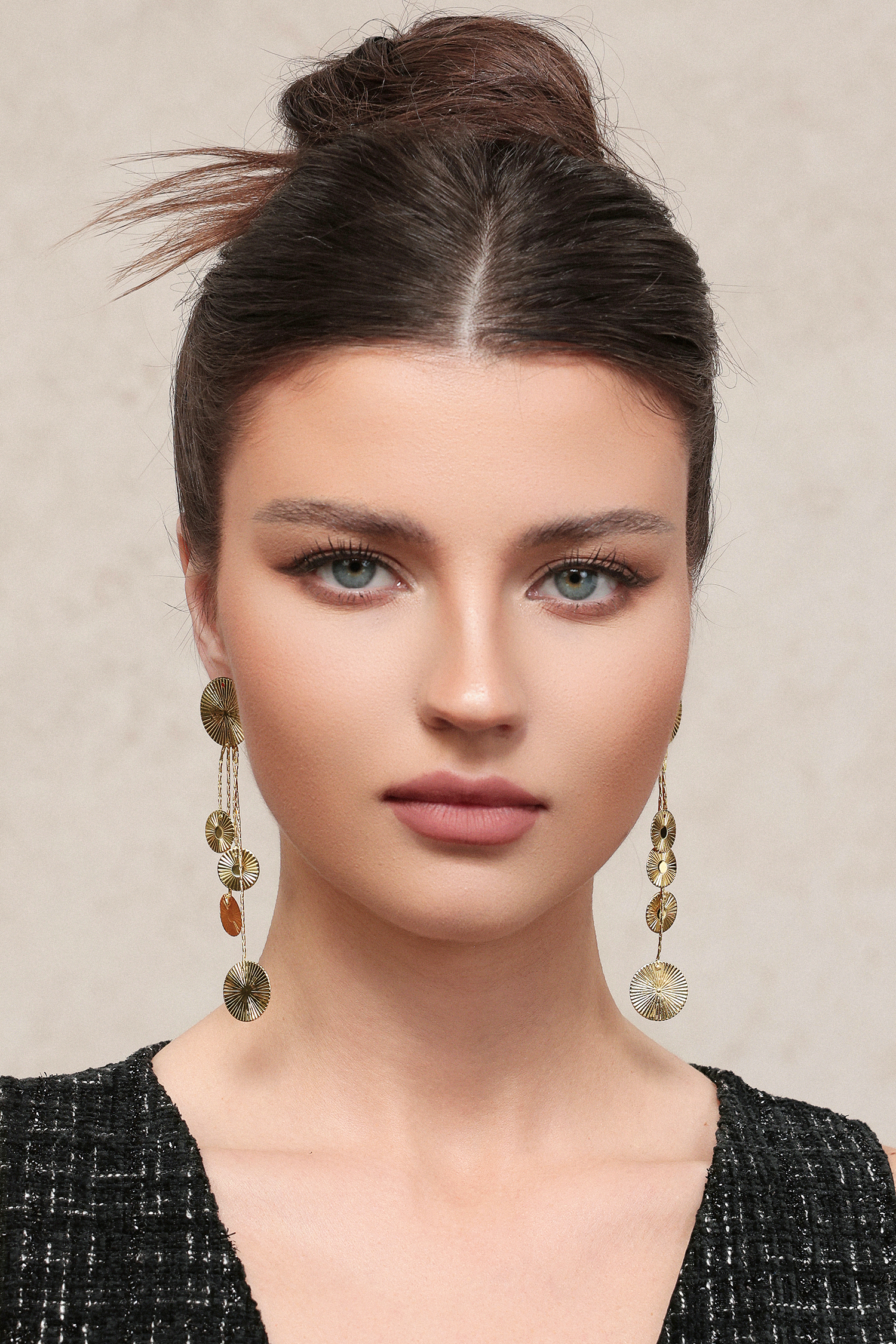 Zalea Circle Tassels Earrings