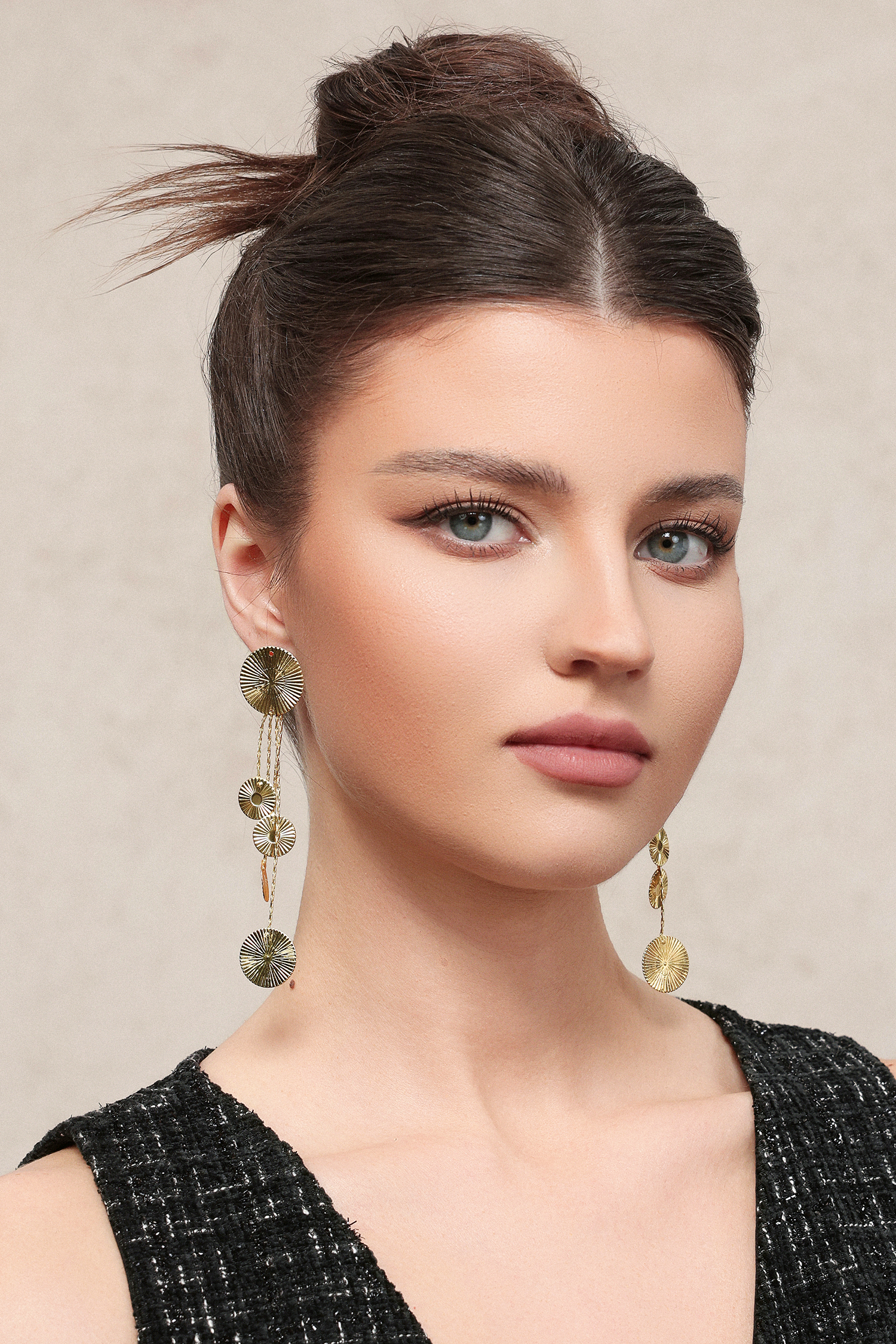 Zalea Circle Tassels Earrings