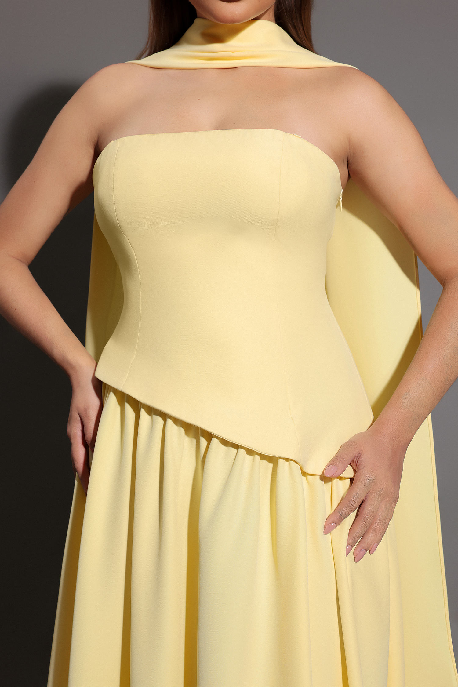 Dasia Sleeveless Ribbon Maxi Dress