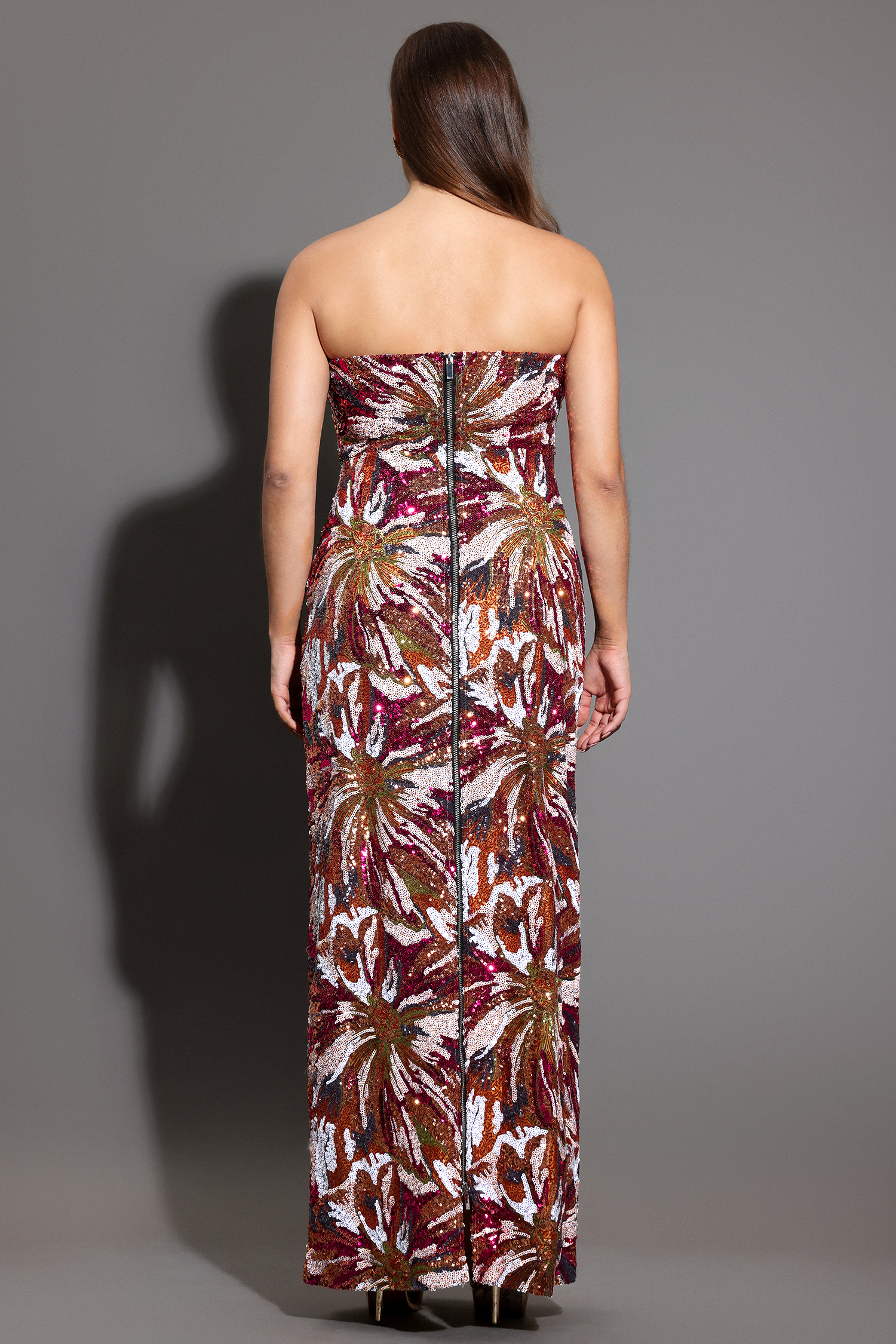 Locia Sleeveless Sequins Maxi Dress