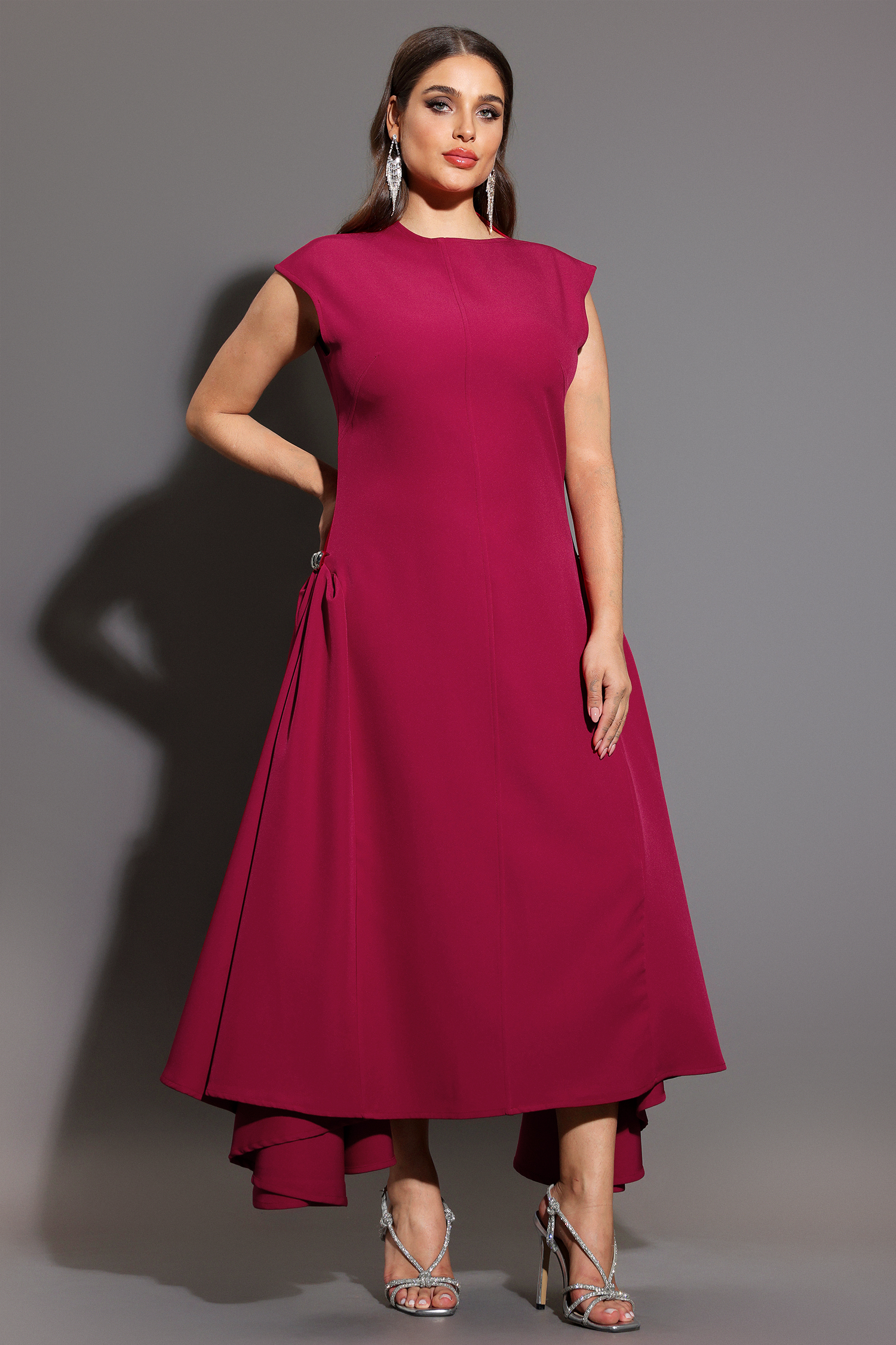 Paca Choker Sleeveless RosePink Maxi Dress