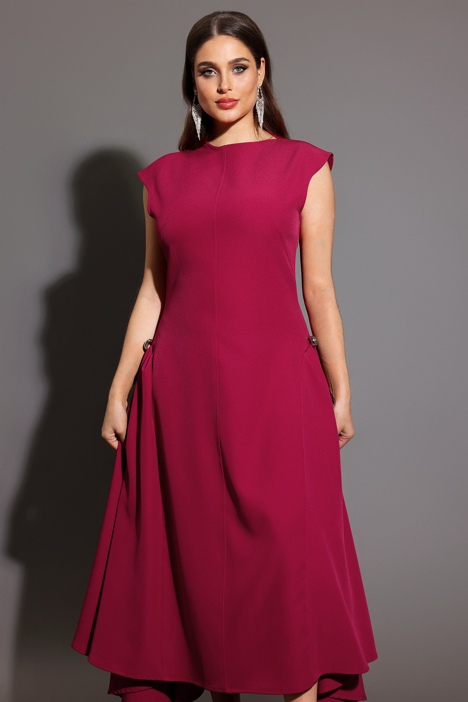 Paca Choker Sleeveless RosePink Maxi Dress