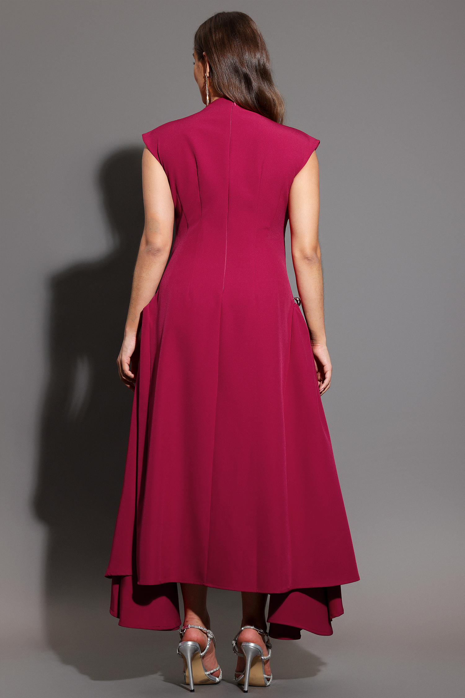 Paca Choker Sleeveless RosePink Maxi Dress