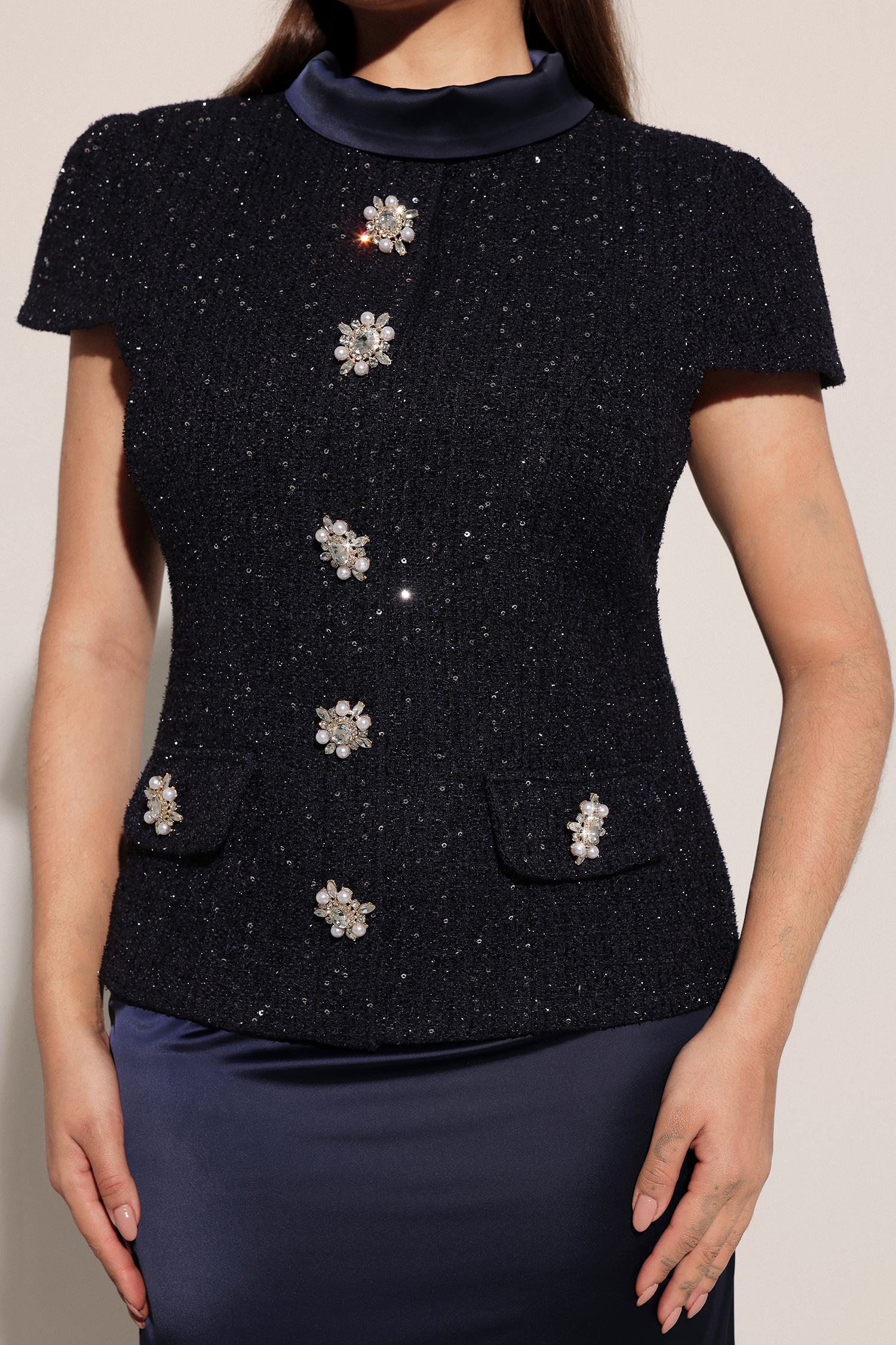 Isabeau Short Sleeve Round Neck Maxi Two-Piece Set