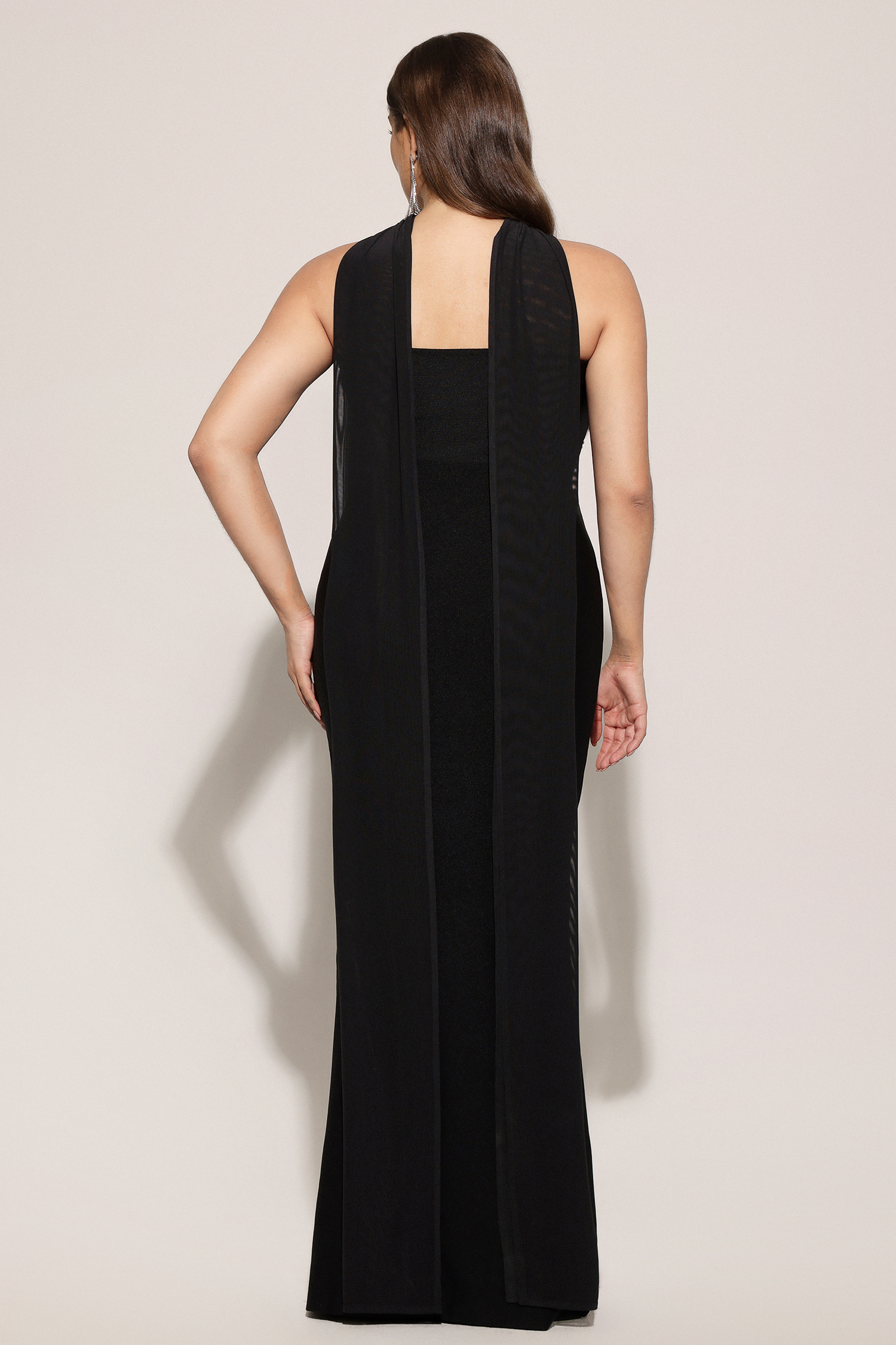 Nadja Sleeveless Diamond Bunting Bandage Maxi Dress