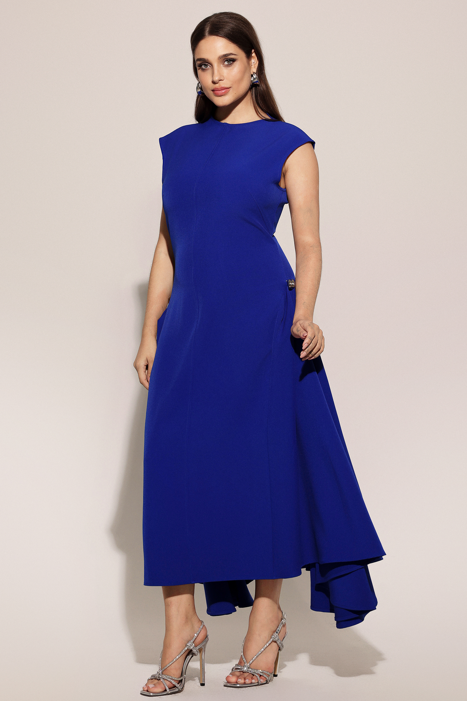 Paca Choker Sleeveless BlueMaxi Dress