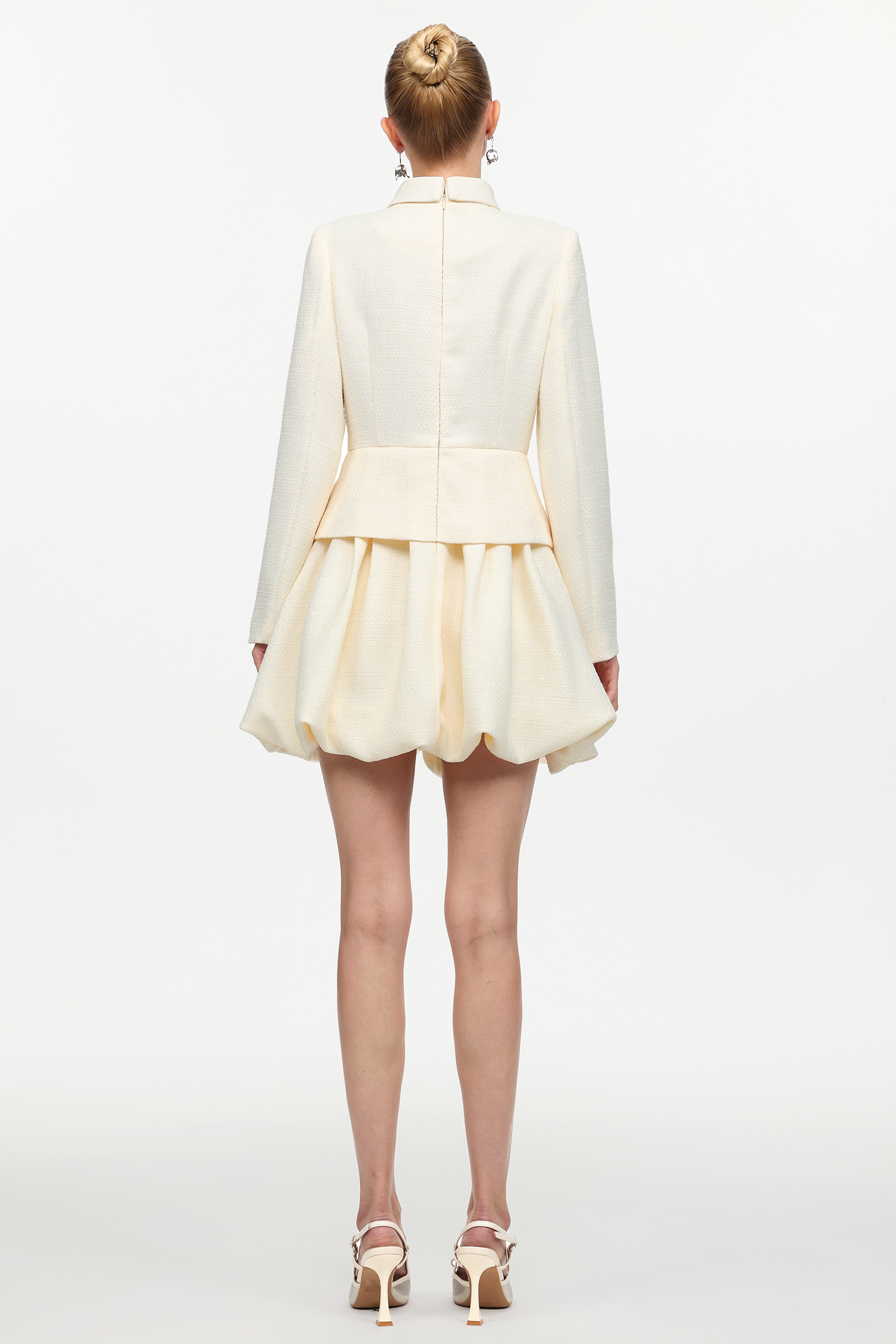 Wagani Classic Tailored Long Sleeve Woven Mini Dress
